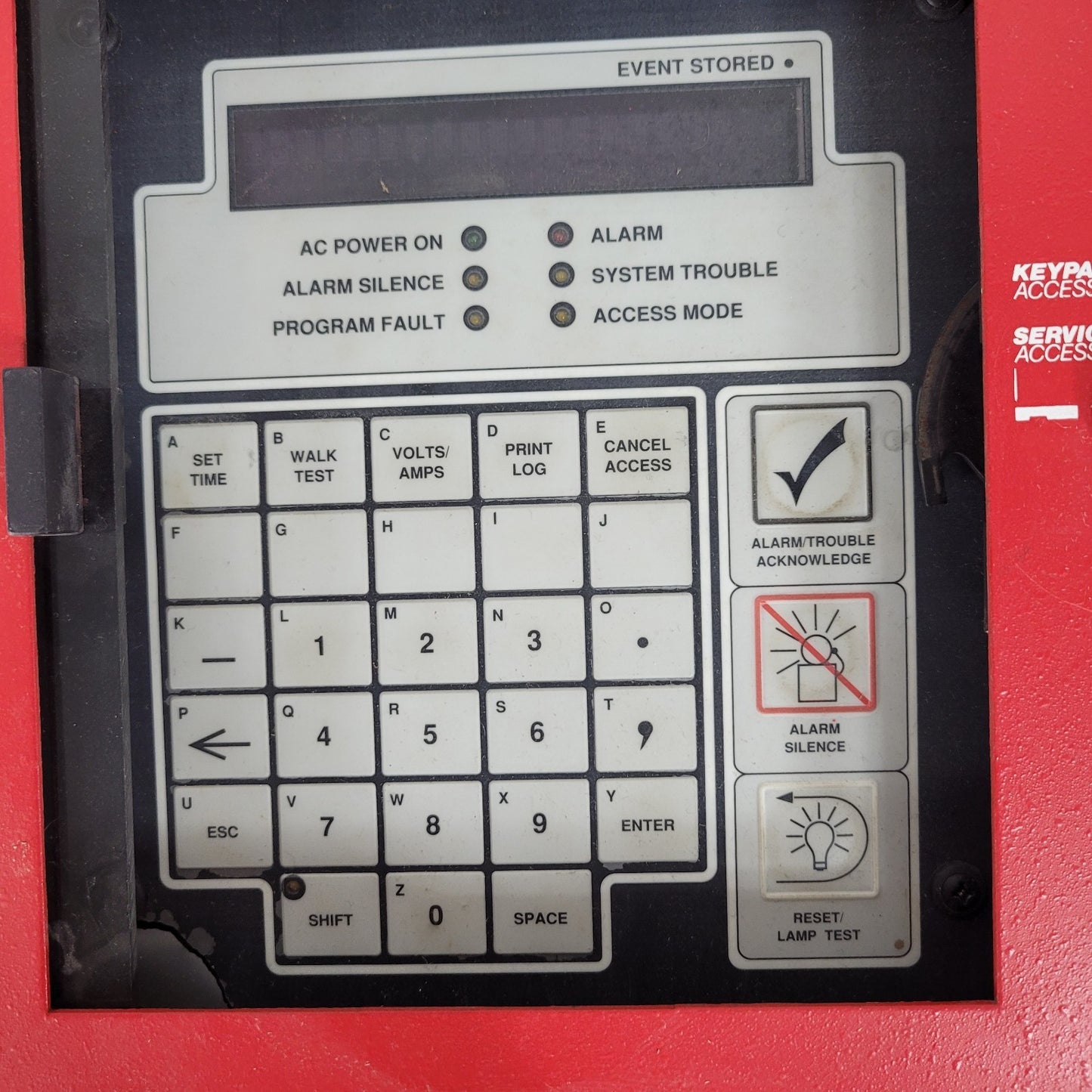 FCI Gamewell FCID Addressable Fire Alarm Control Panel Red FC-ID DLM 9000-0086