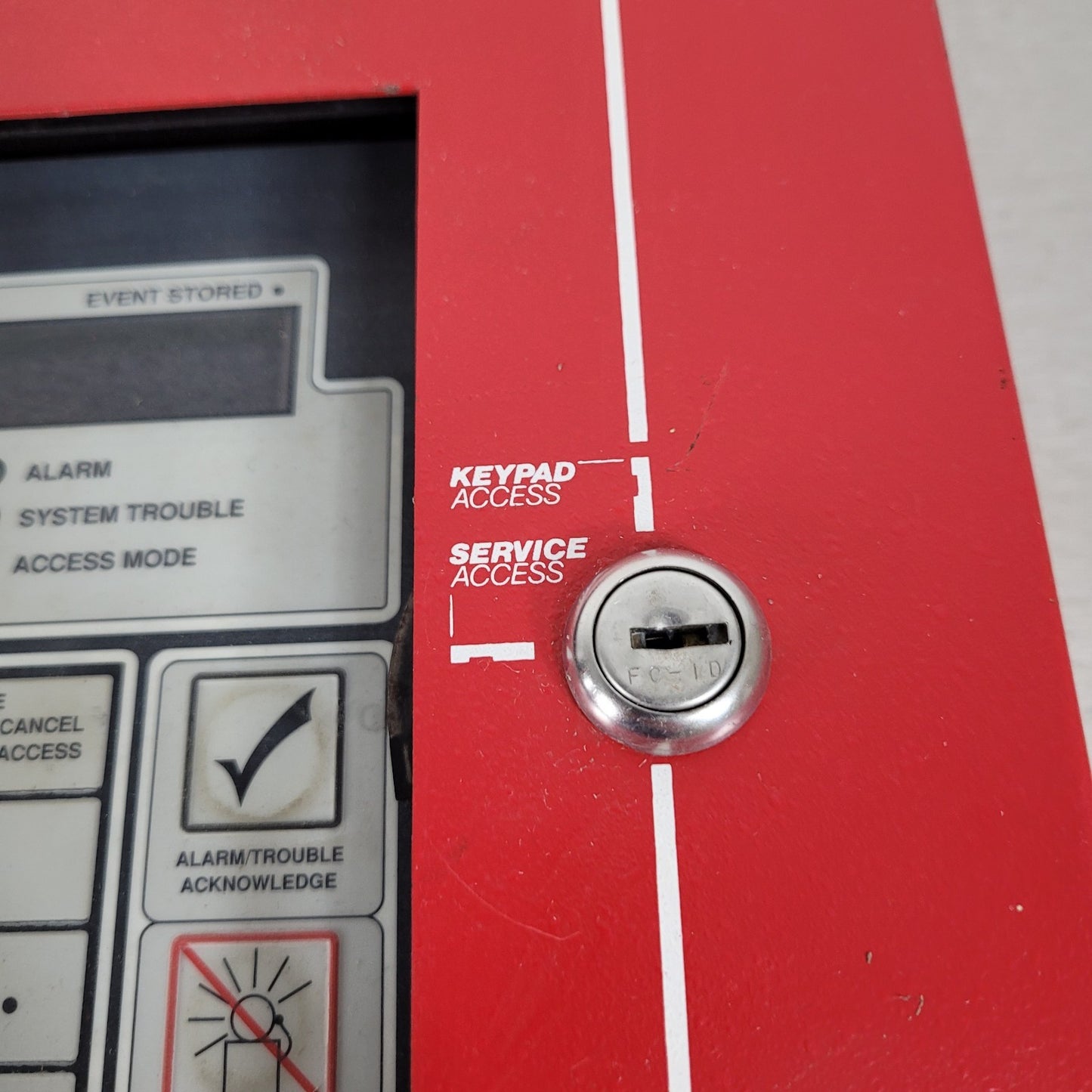 FCI Gamewell FCID Addressable Fire Alarm Control Panel Red FC-ID DLM 9000-0086
