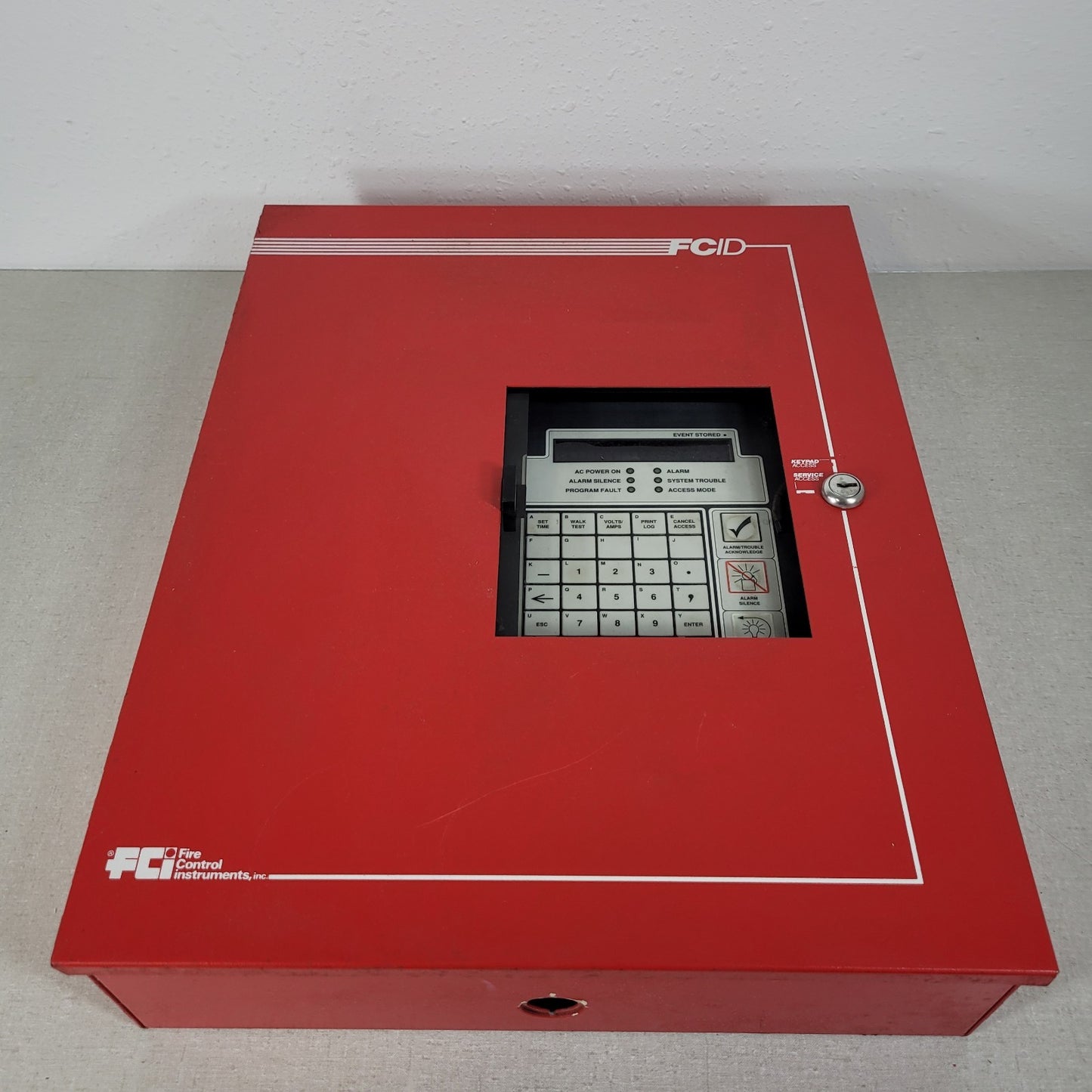 FCI Gamewell FCID Addressable Fire Alarm Control Panel Red FC-ID DLM 9000-0086