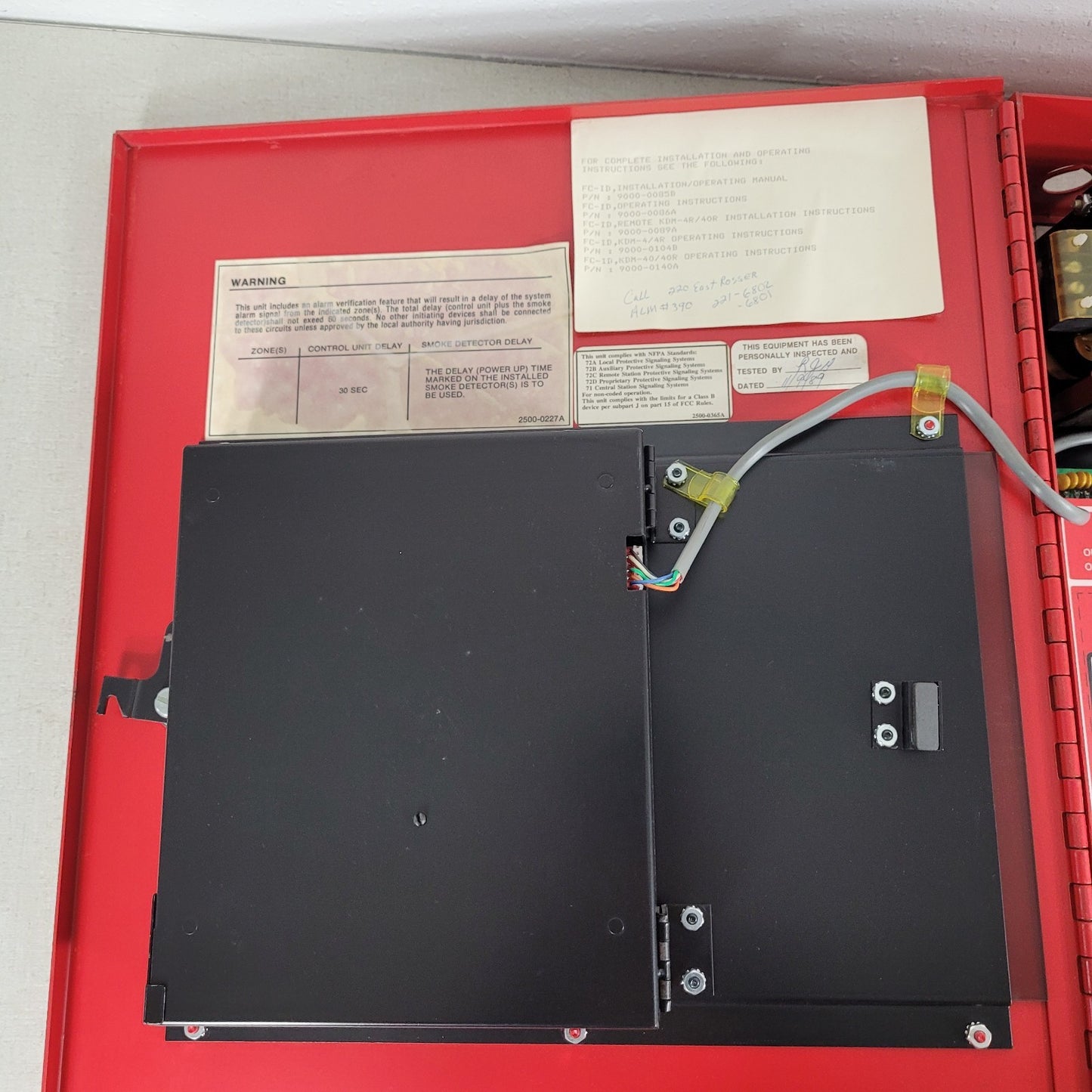 FCI Gamewell FCID Addressable Fire Alarm Control Panel Red FC-ID DLM 9000-0086