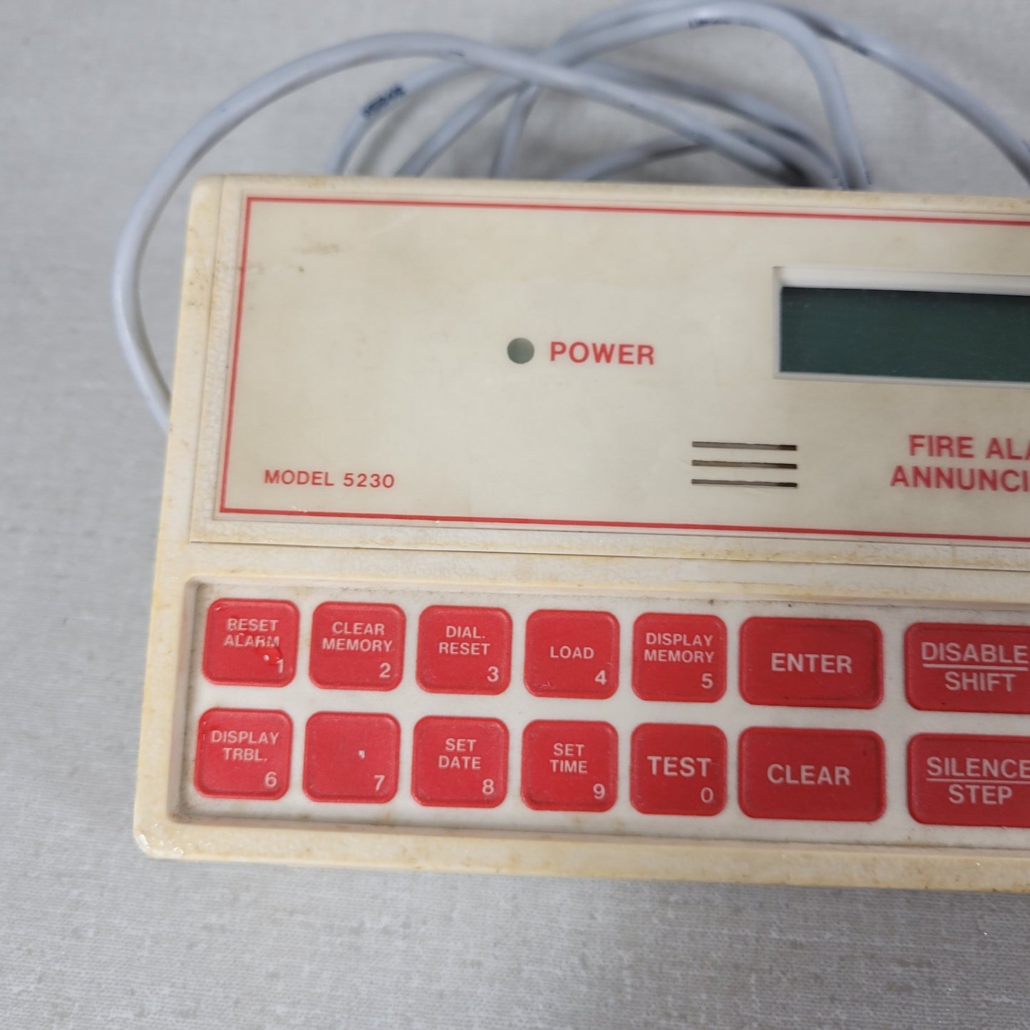 Silent Knight Fire Alarm Annunciator 5230 Controller Control Panel Remote