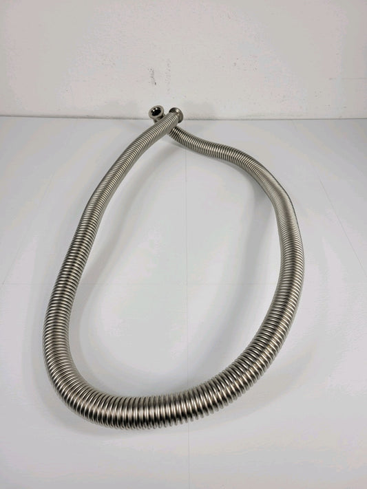 ISO KF25 NW25 Flexible Stainless Steel Bellows Hose High Vacuum 72in Long QF25