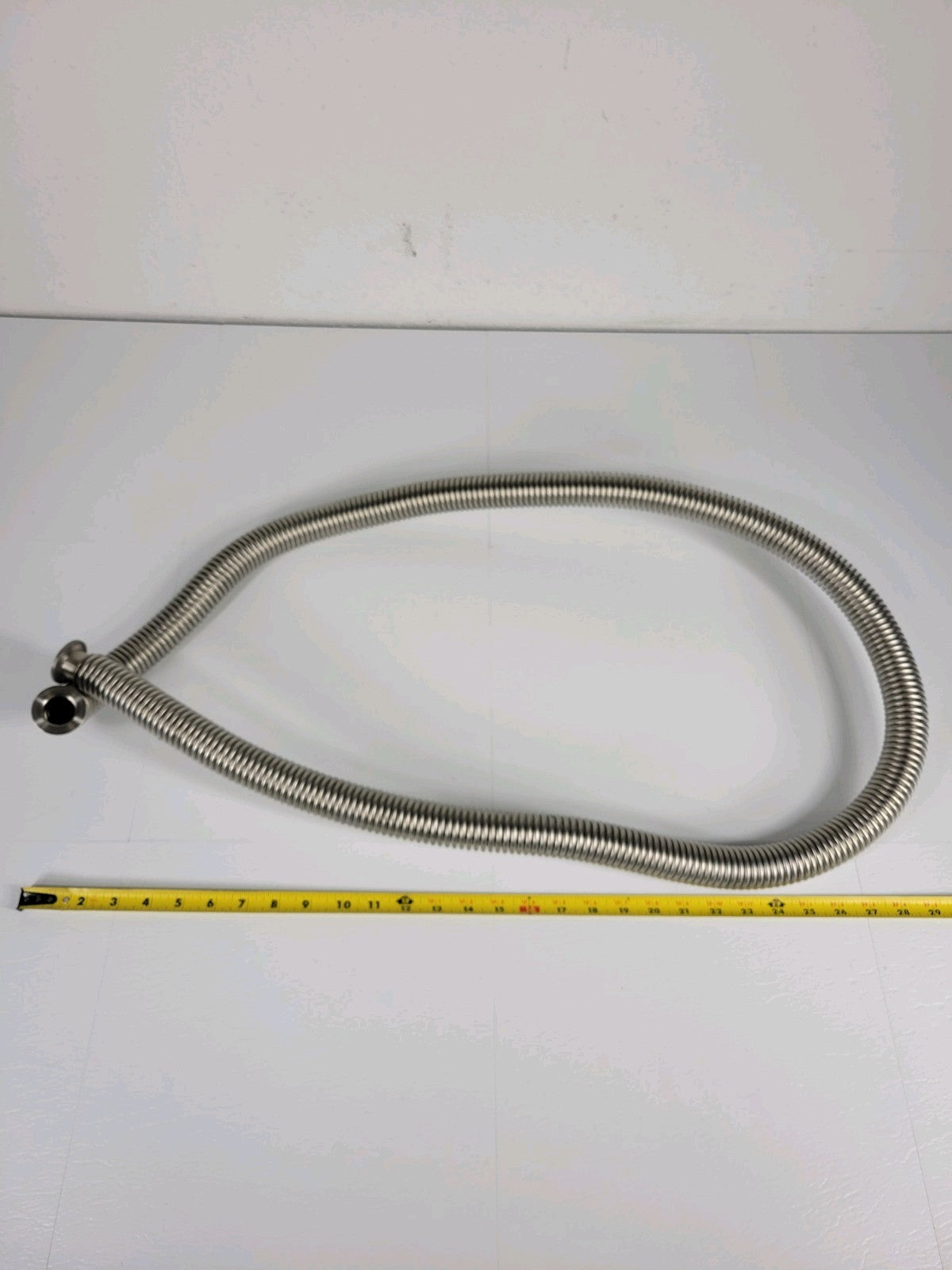 ISO KF25 NW25 Flexible Stainless Steel Bellows Hose High Vacuum 72in Long QF25
