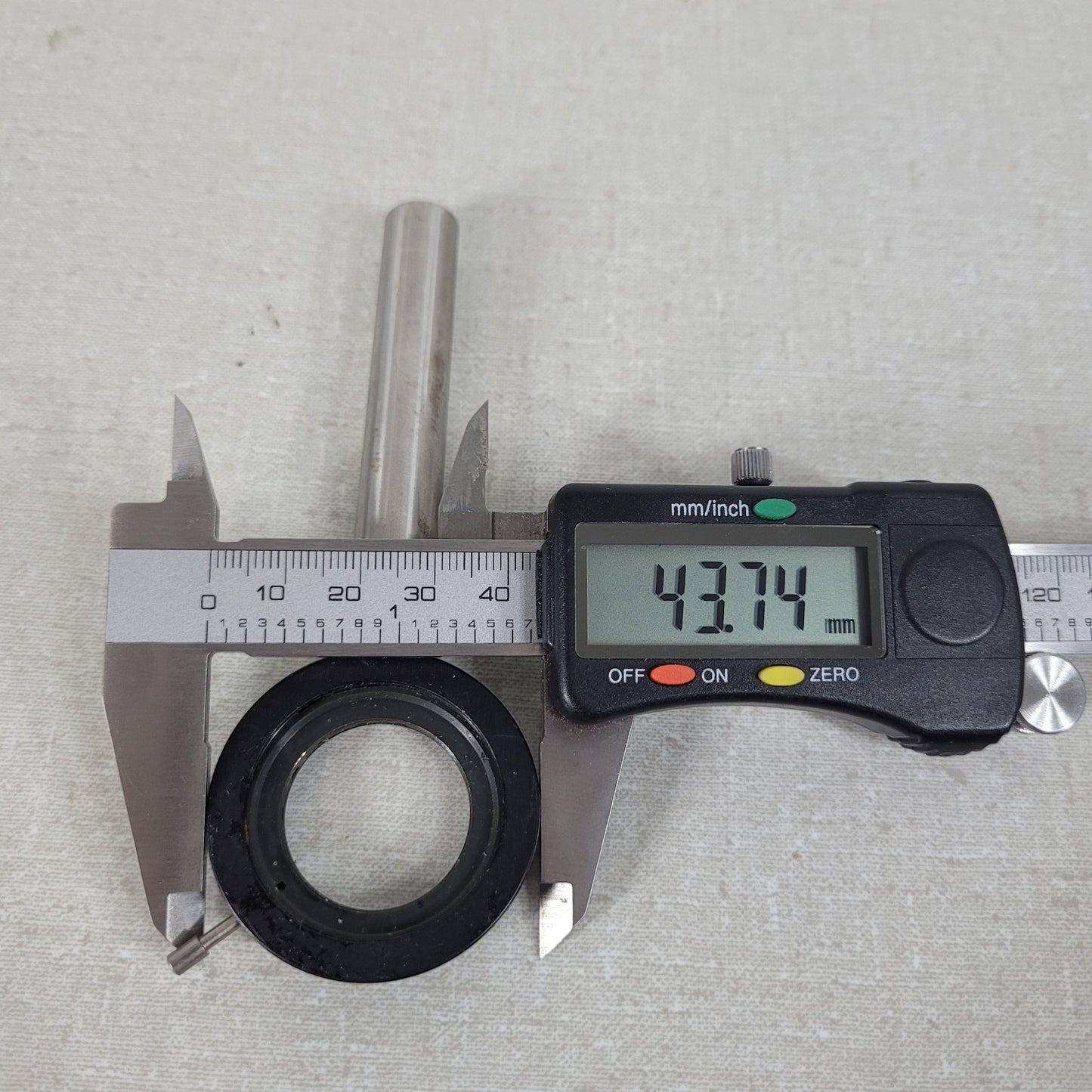 Unbranded Variable Aperture Stop 1-25mm w/ 3" Mount Post 43.75mm Outer Diameter