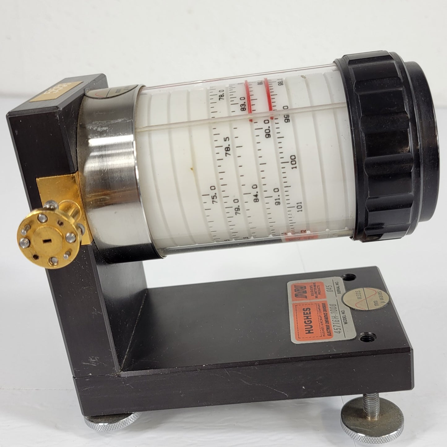 Hughes 45716H-1000 Microwave Wavemeter Waveguide Frequency Meter 40-60GHz mmWave