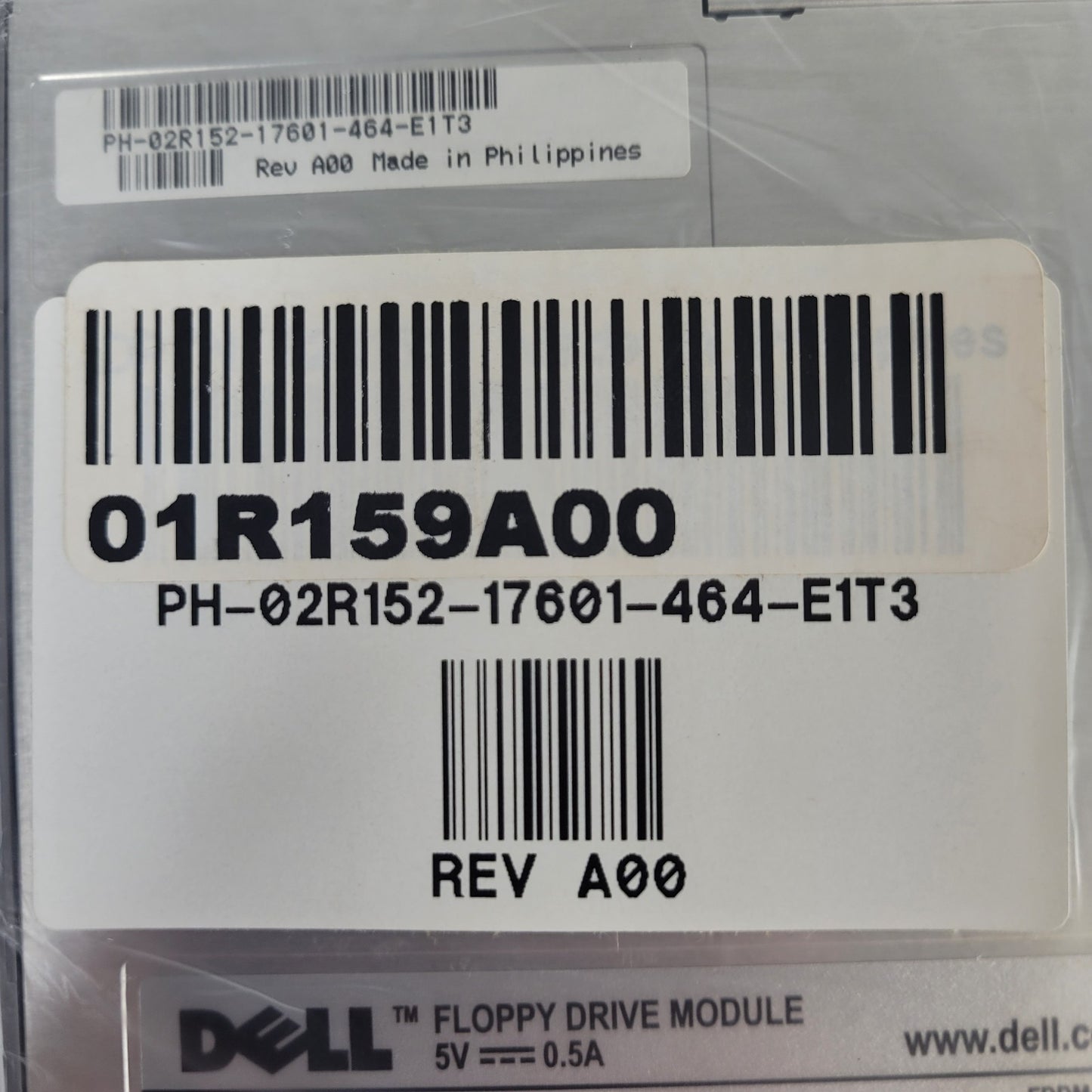 Dell 7T761-A01 REVA00 Floppy Drive Module IC Class B ICES-003