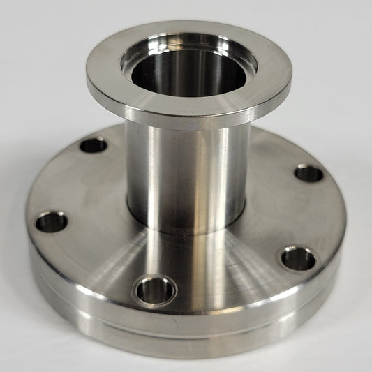 Conflat 2.75" CF DN35CF To KF25 NW25 High Vacuum Adapter Thru Holes SS UHV CF35