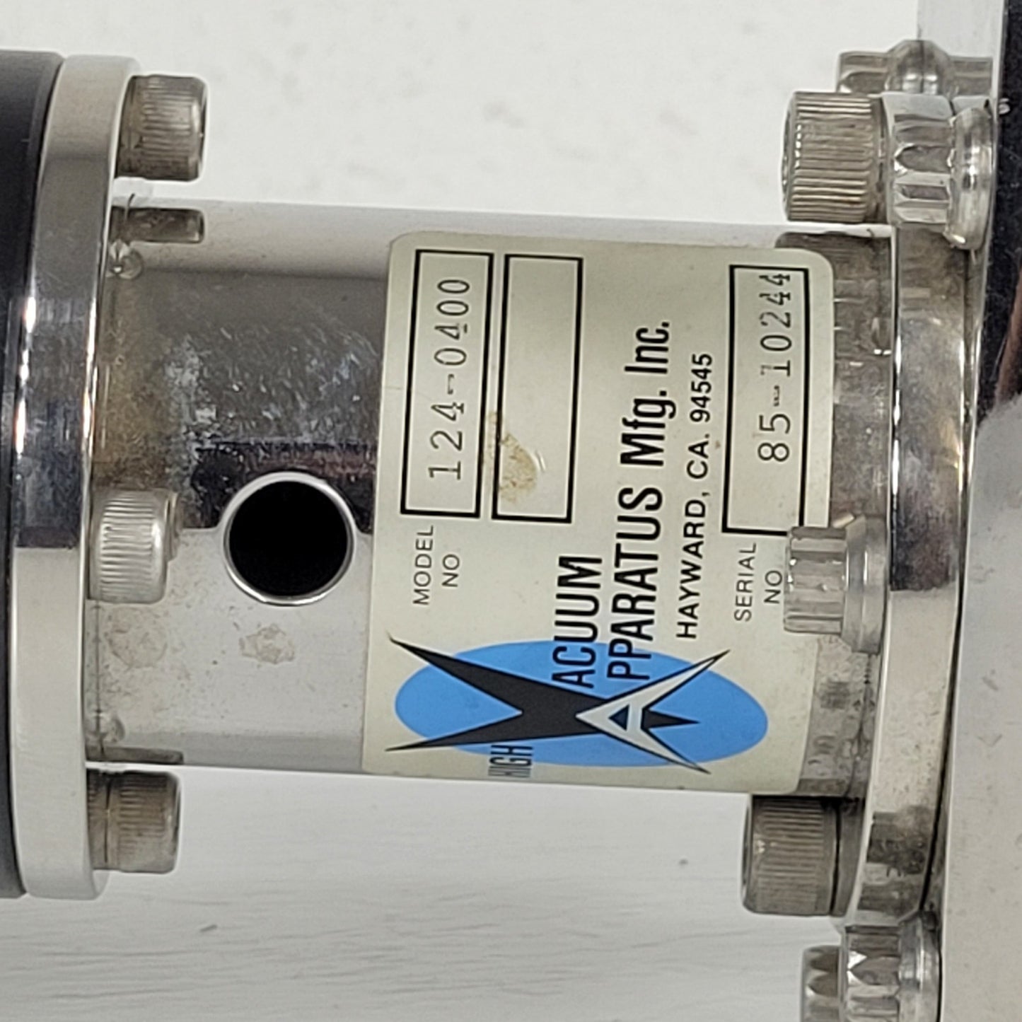HVA 124-0400 Manual Gate Valve DN100CF 6" CF Conflat Ultra High Vacuum Apparatus