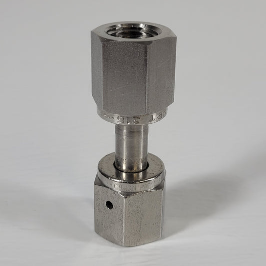 Cajon 1/4" NPT Tube Adapter to 1/4" VCR Fitting Vacuum Stainless Steel 316