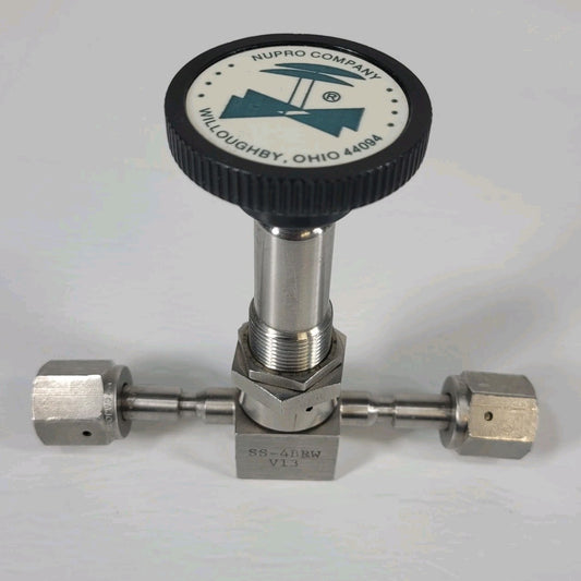 Nupro SS-4BRW V13 Bellows Valve  Stainless Steel VCR 316 1/4" Seal Fittings