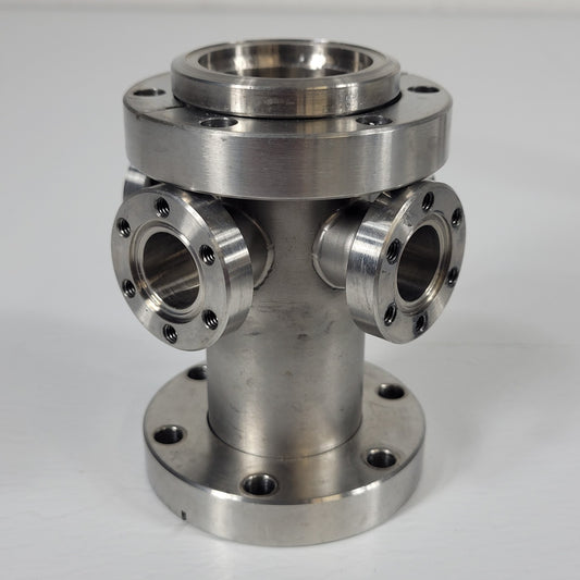 6-Way Cross Vacuum Chamber DN35CF 2.75" CF Reducer DN16CF 1.33" Conflat SS