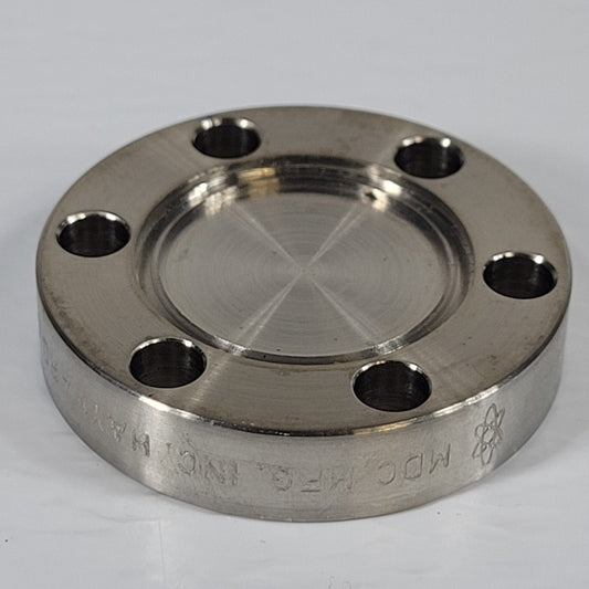 MCD MFG 1.33" Conflat Blank CF DN16CF Stainless Steel High Vacuum