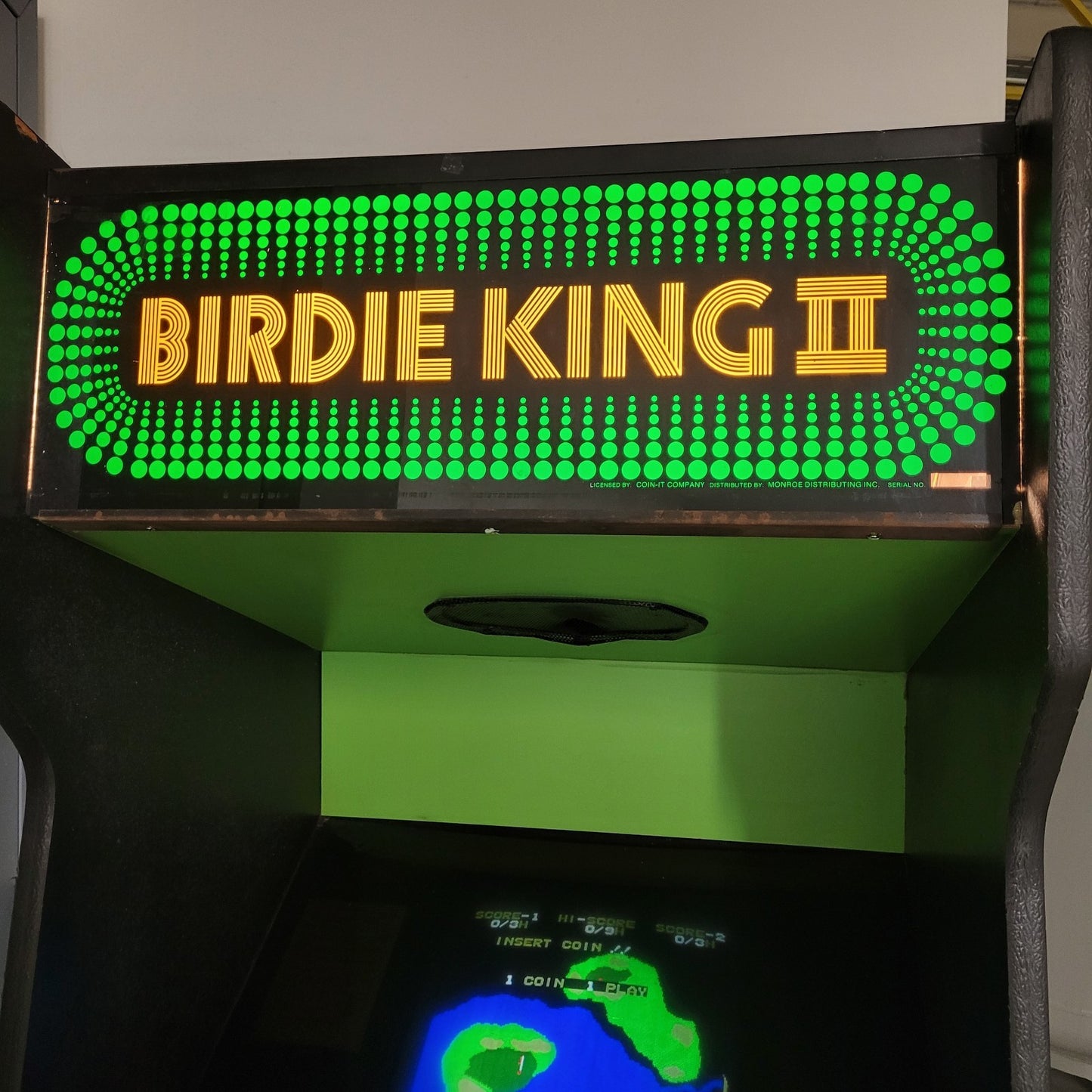 Vintage Taito Birdie King 2 II Arcade Video Game Cabinet 1983 -Tested Working