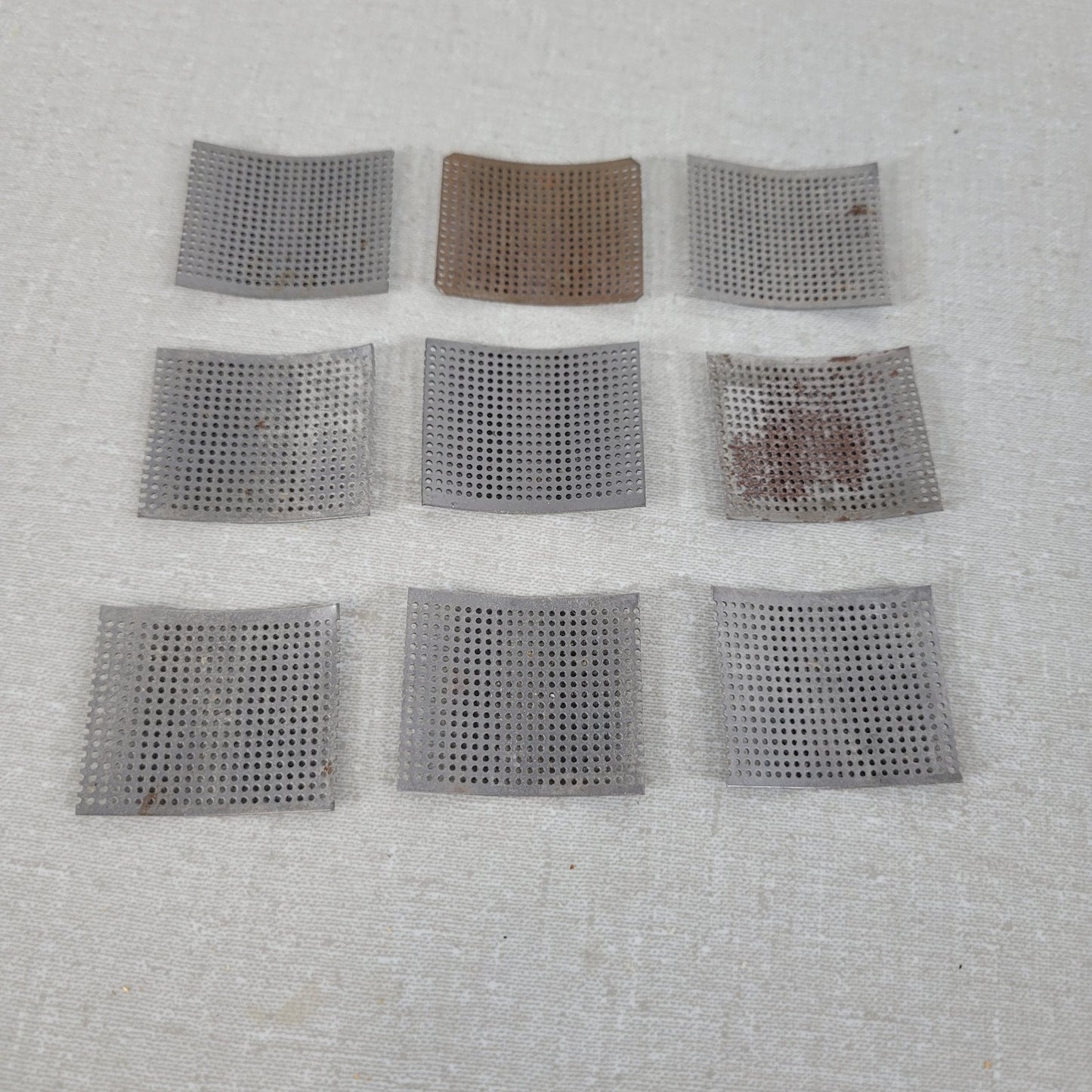 Lot of Parts for UDY Corporation 3010-080P Cyclone Sample Mill Grinder Grates