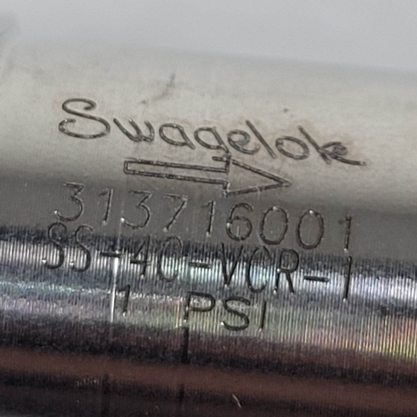 Swagelok SS-4C-VCR-1 Stainless Steel Poppet Check Valve Fixed Pressure 1/4" VCR