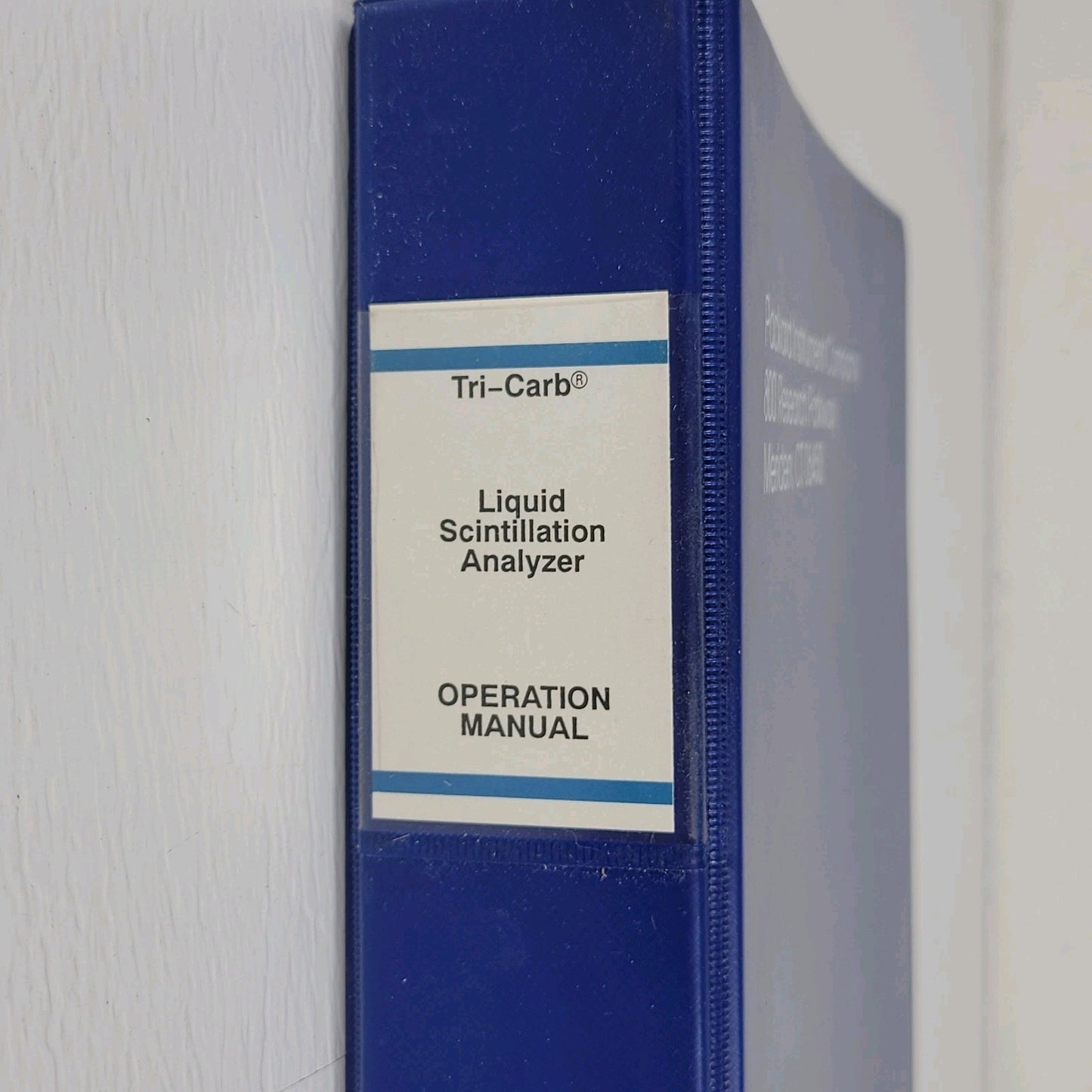 Packard Tri-Carb Liquid Scintillation Analyzer Operation Manual 2100TR/2300TR