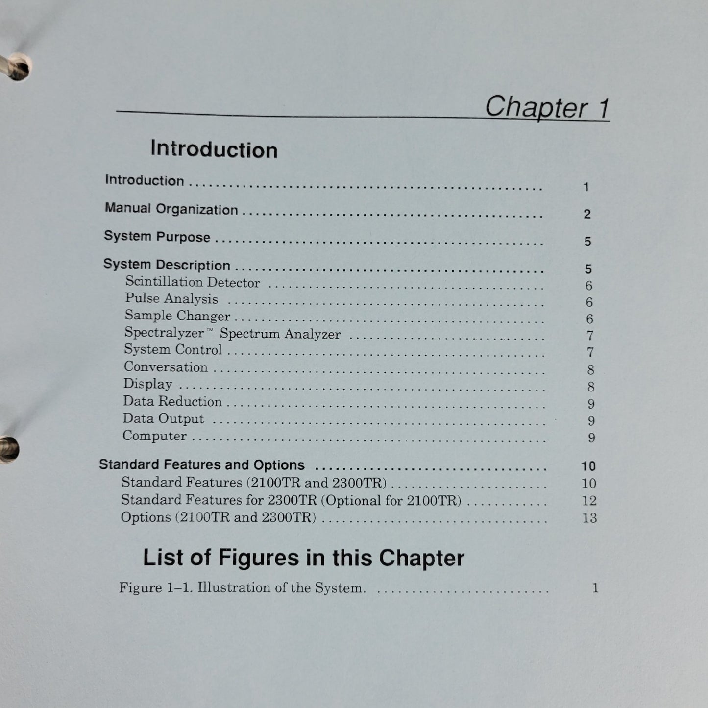 Packard Tri-Carb Liquid Scintillation Analyzer Operation Manual 2100TR/2300TR