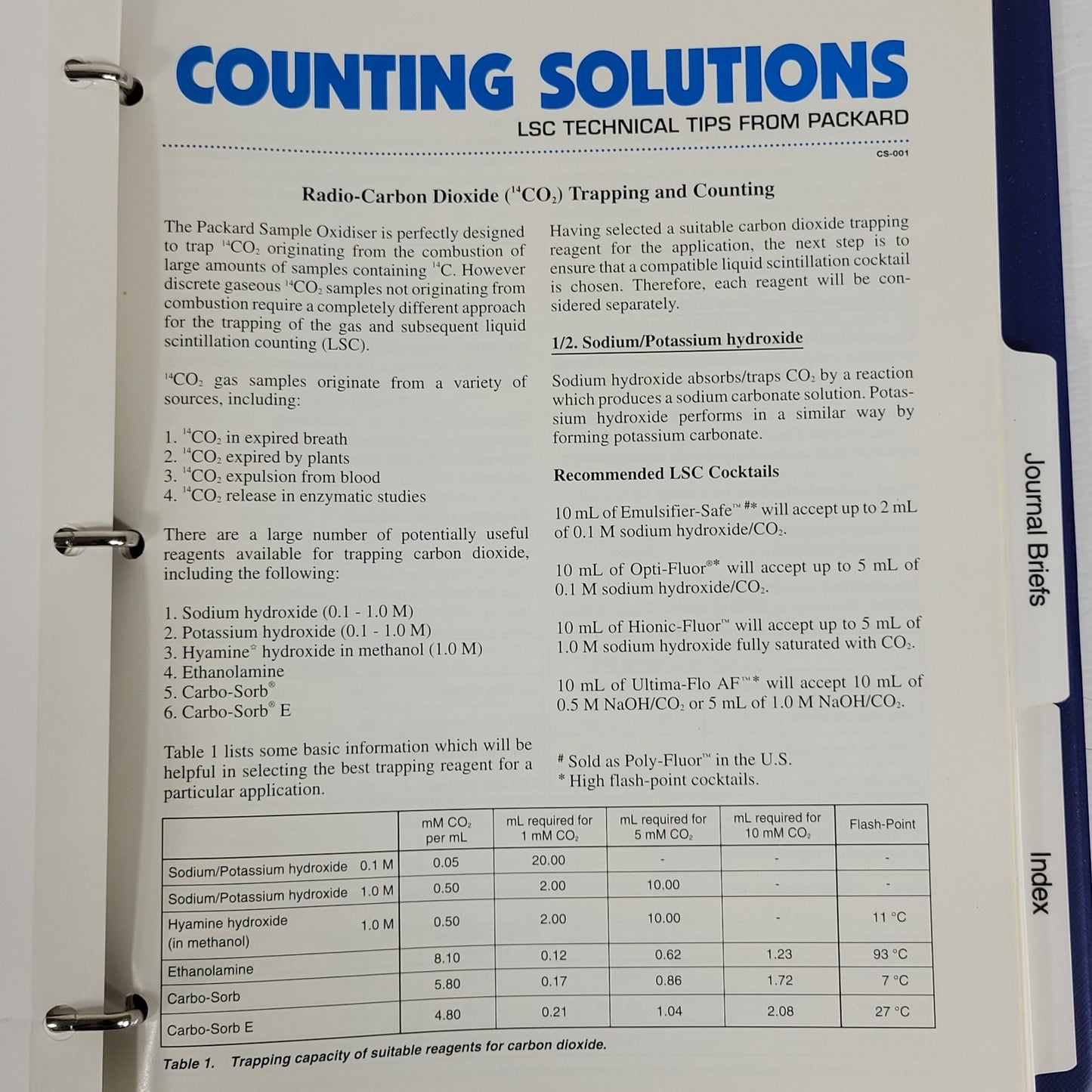 Packard Liquid Scintillation Counting LSC In Practice Binder & LSC Textbook