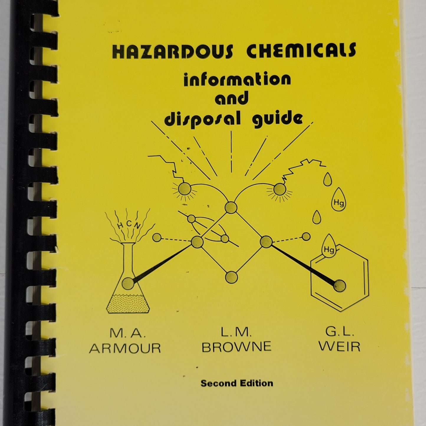 Hazardous Chemical Safety Book Set Academic Chemistry Labs & Disposal Guide 1984