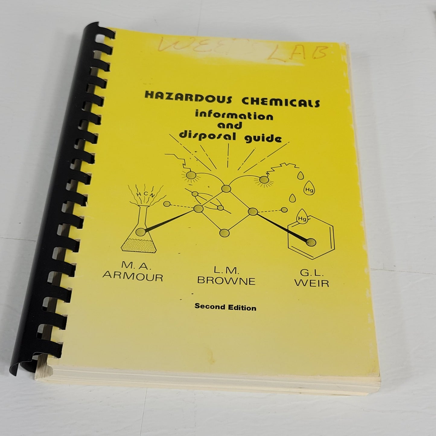 Hazardous Chemical Safety Book Set Academic Chemistry Labs & Disposal Guide 1984