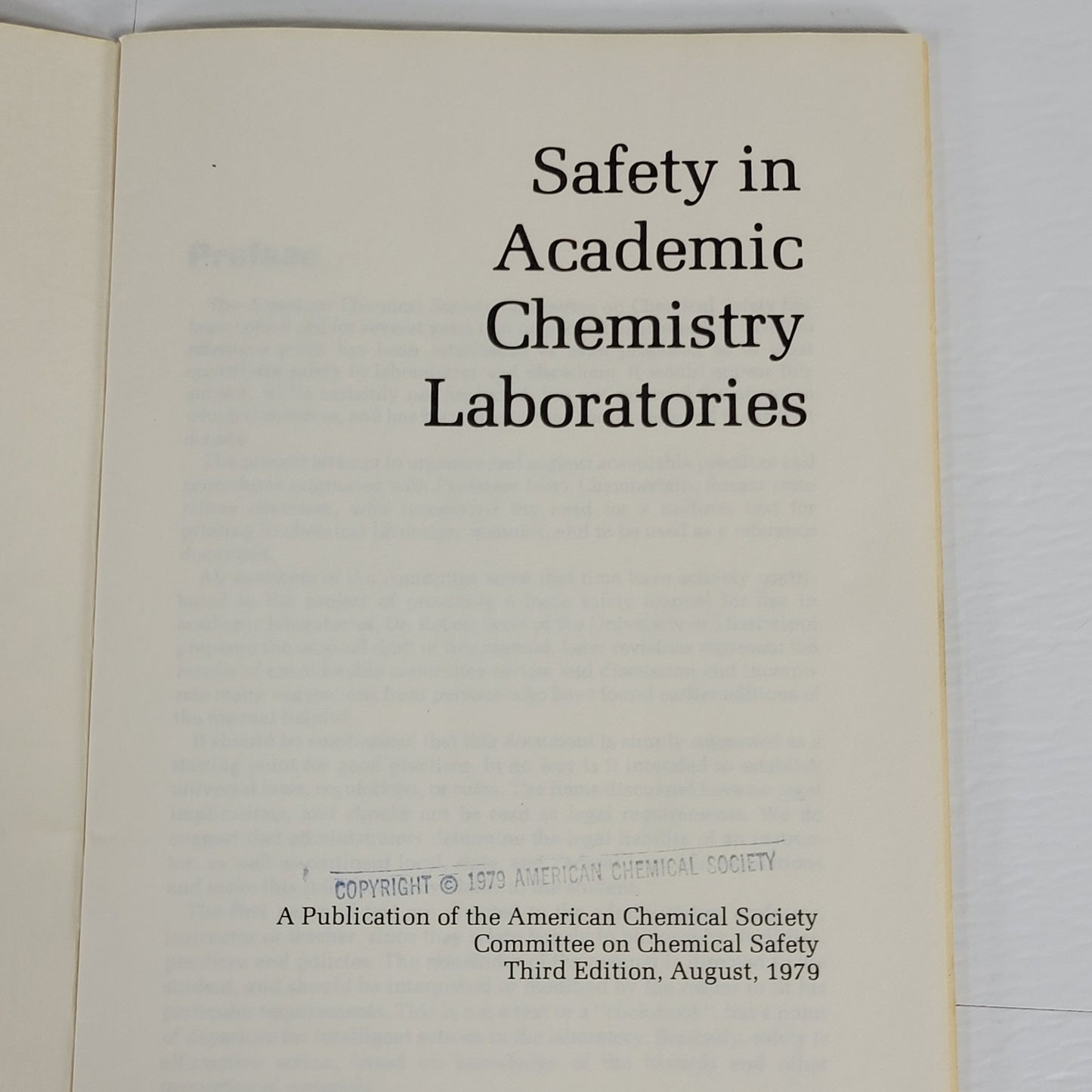 Hazardous Chemical Safety Book Set Academic Chemistry Labs & Disposal Guide 1984