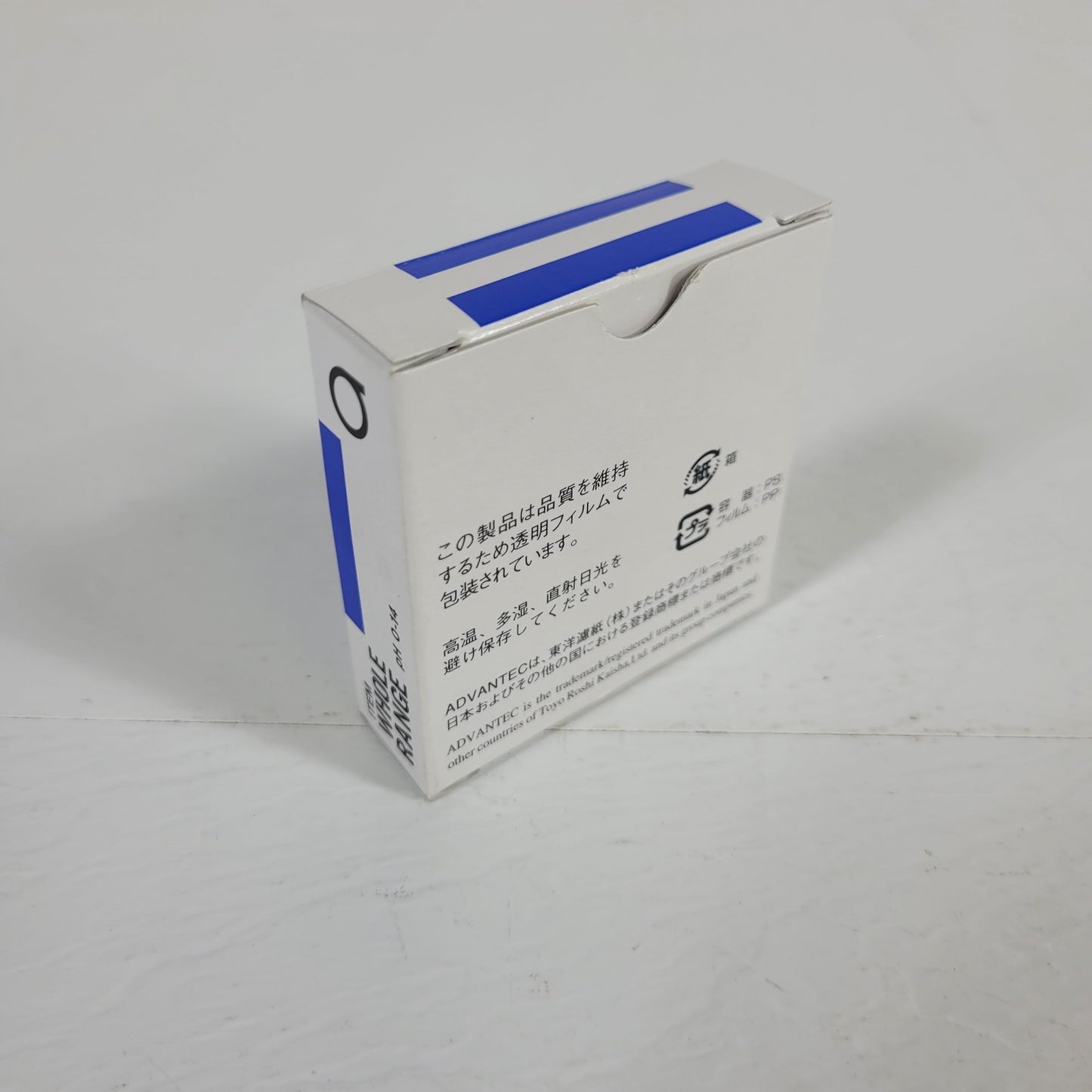 Advantec pH Test Paper Roll Whole Range 0-14pH 9mm 5.5M Long
