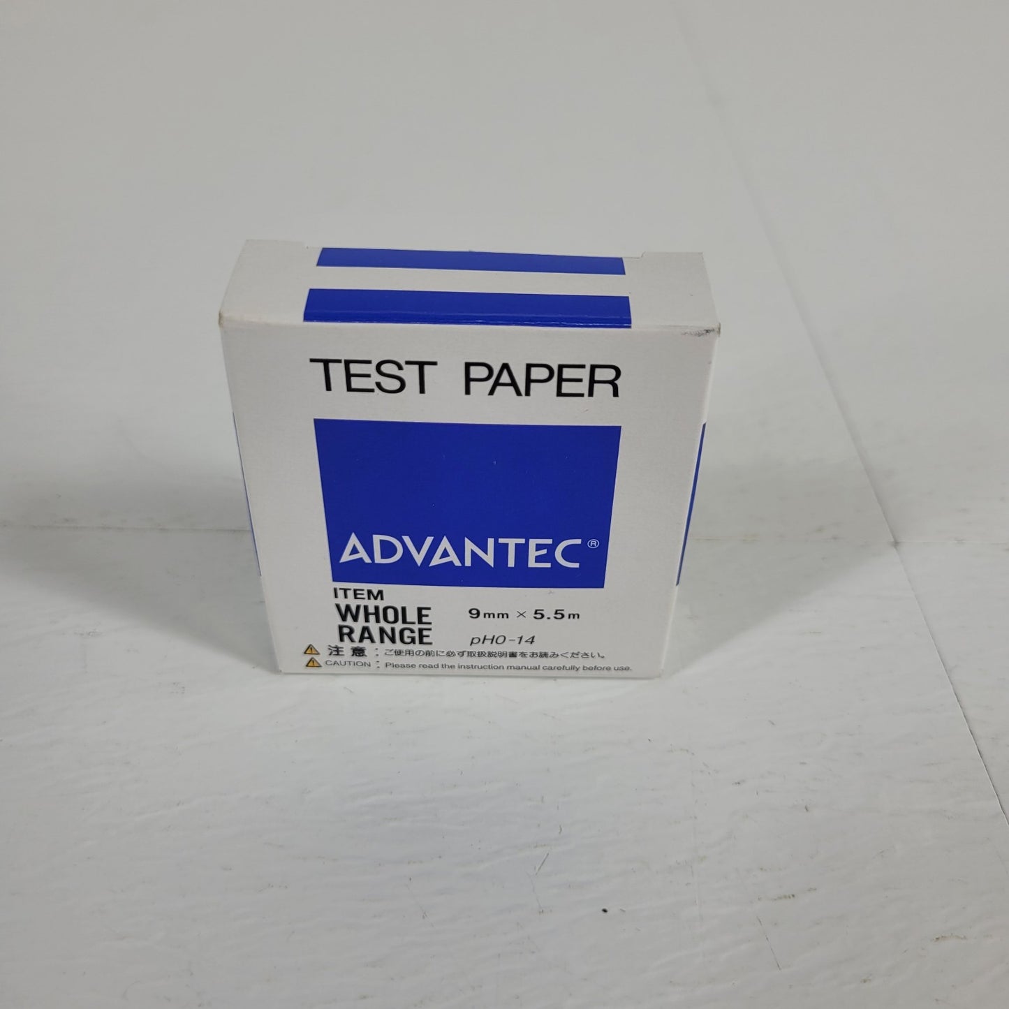 Advantec pH Test Paper Roll Whole Range 0-14pH 9mm 5.5M Long