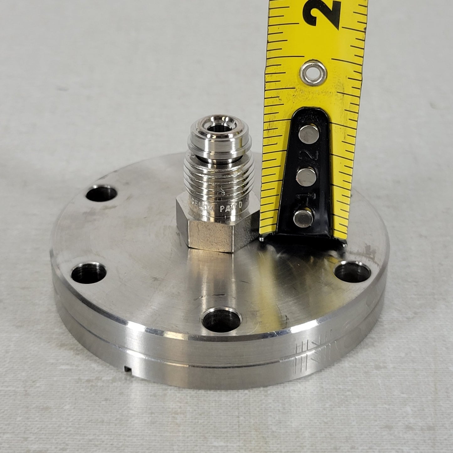 2.75" CF Conflat DN35CF To 1/4" Male VCR MVCR Fitting Adapter High Vacuum SS