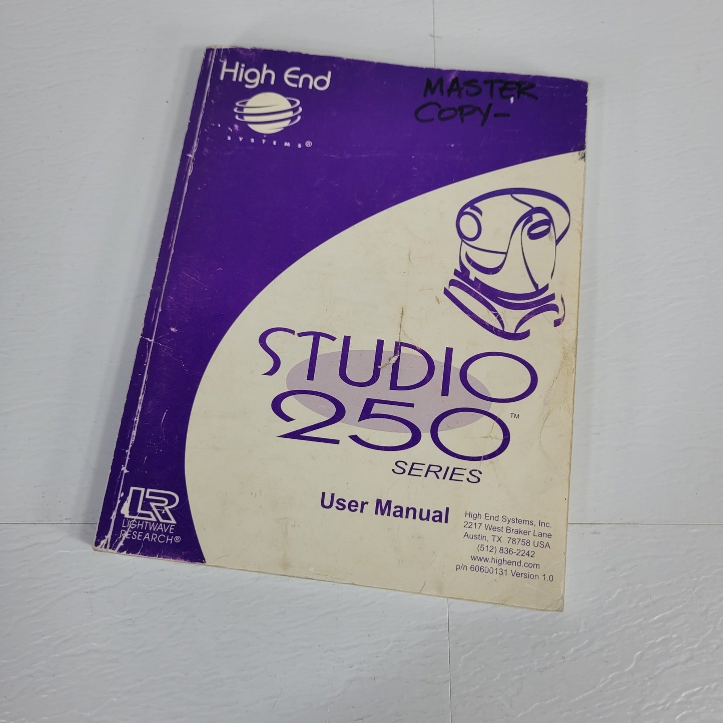 ETC LR Lightwave Research High End Systems Studio 250 Series User Manual
