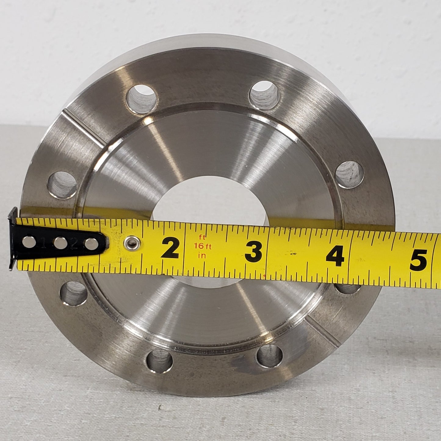 Zero-Length Adapter DN35CF 2.75 Conflat to DN63CF 4.5" CF High Vacuum SS Studs
