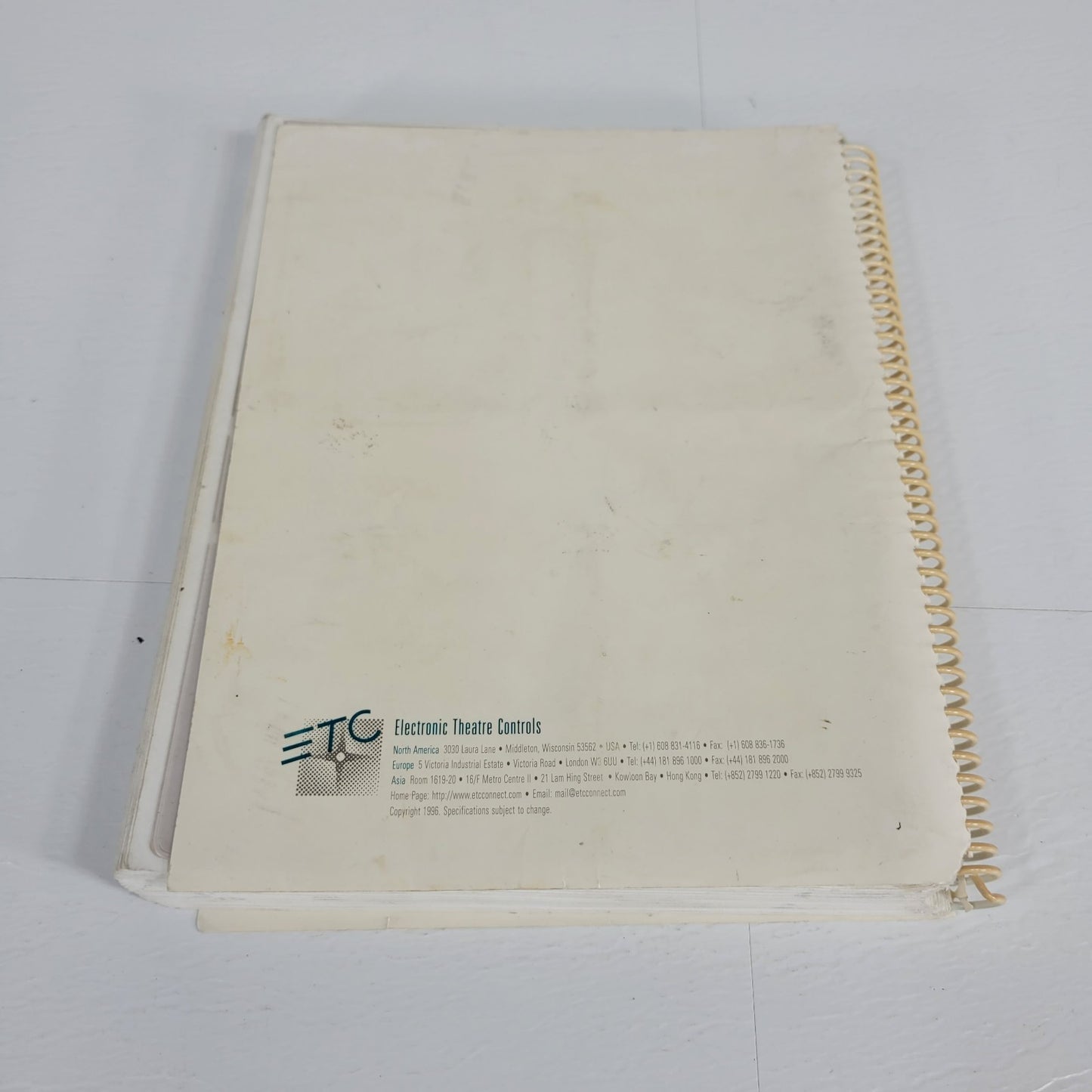 Electronic Theatre Controls ETC Express Light Board Version 2.0 User Manual