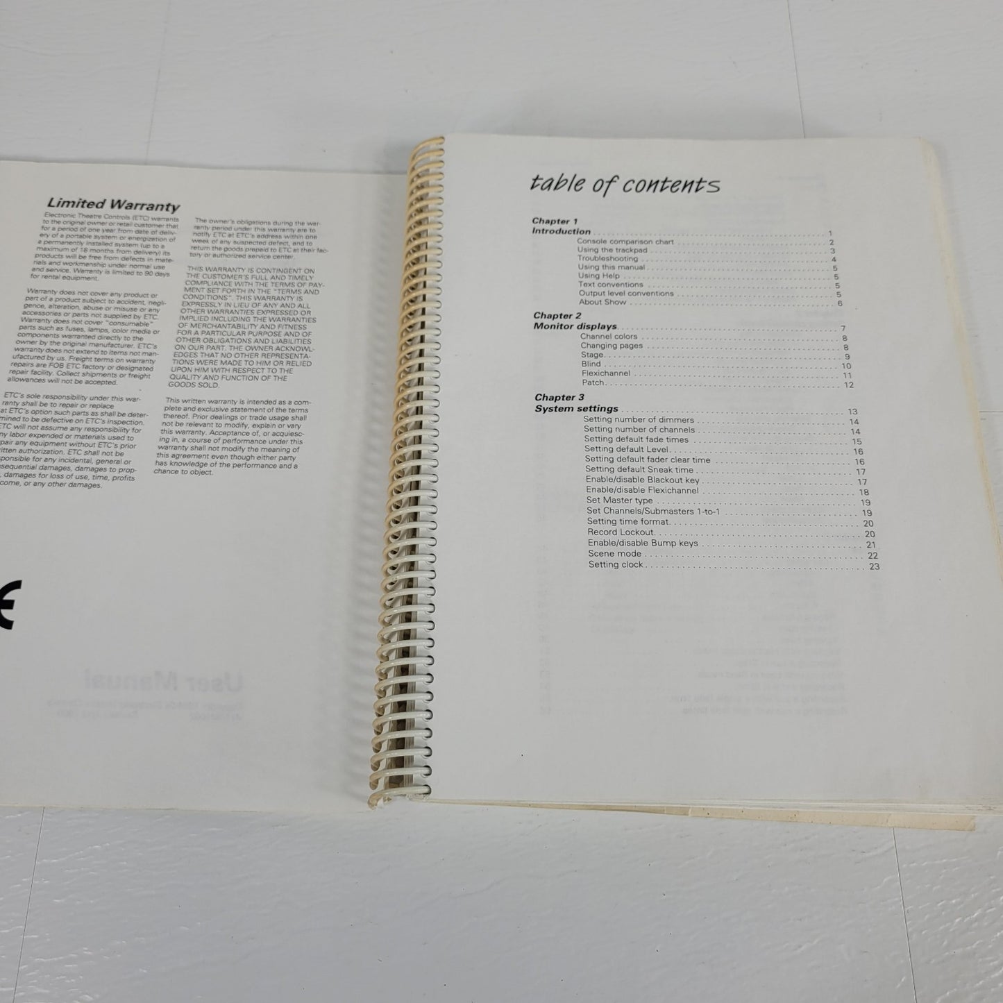 Electronic Theatre Controls ETC Express Light Board Version 2.0 User Manual