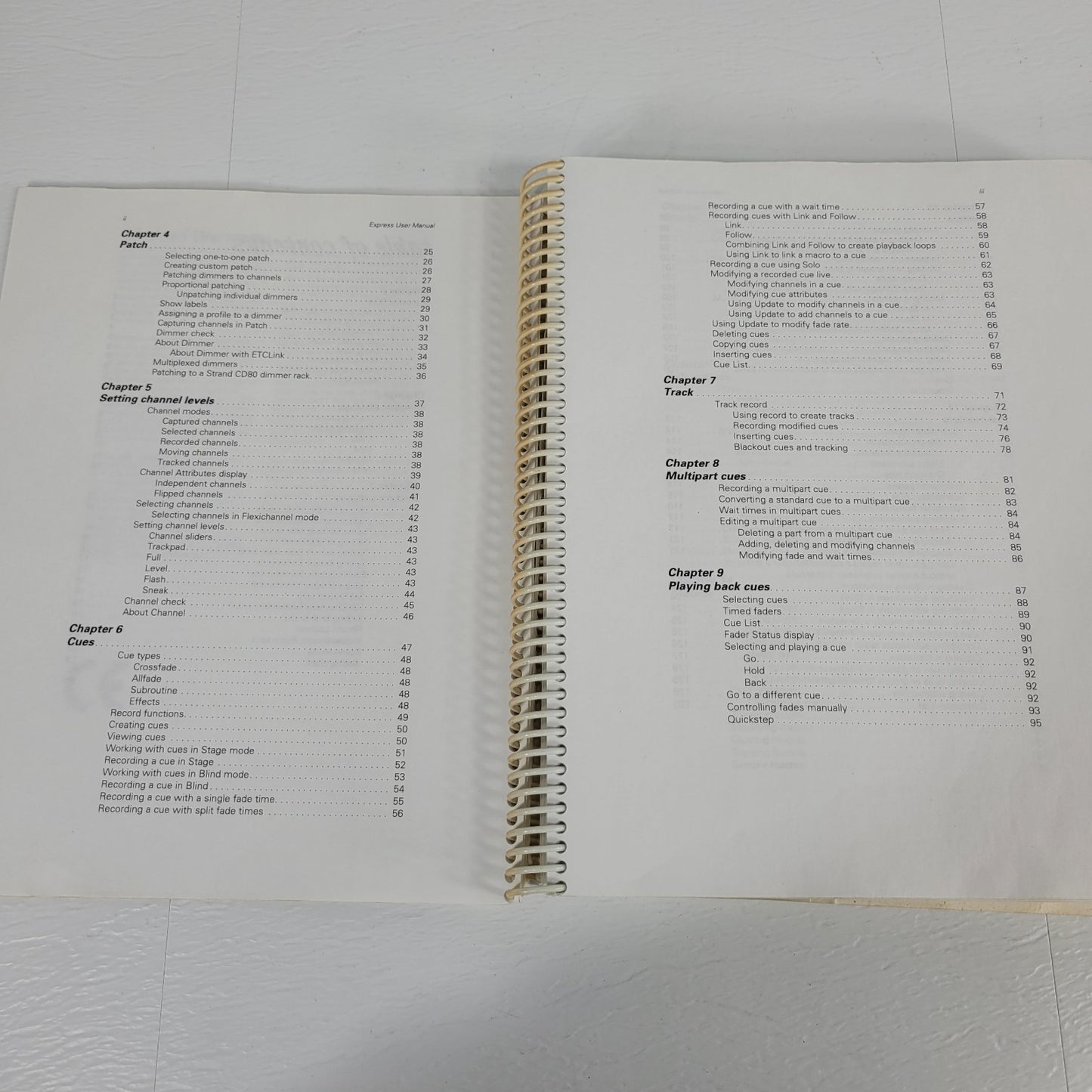 Electronic Theatre Controls ETC Express Light Board Version 2.0 User Manual
