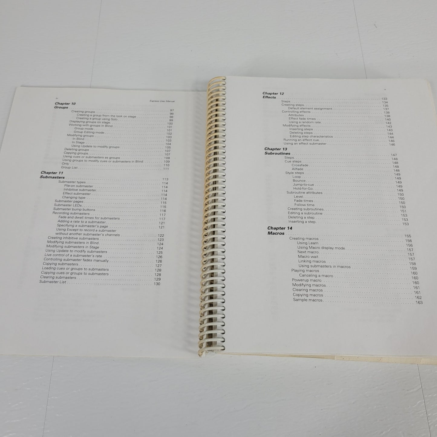Electronic Theatre Controls ETC Express Light Board Version 2.0 User Manual