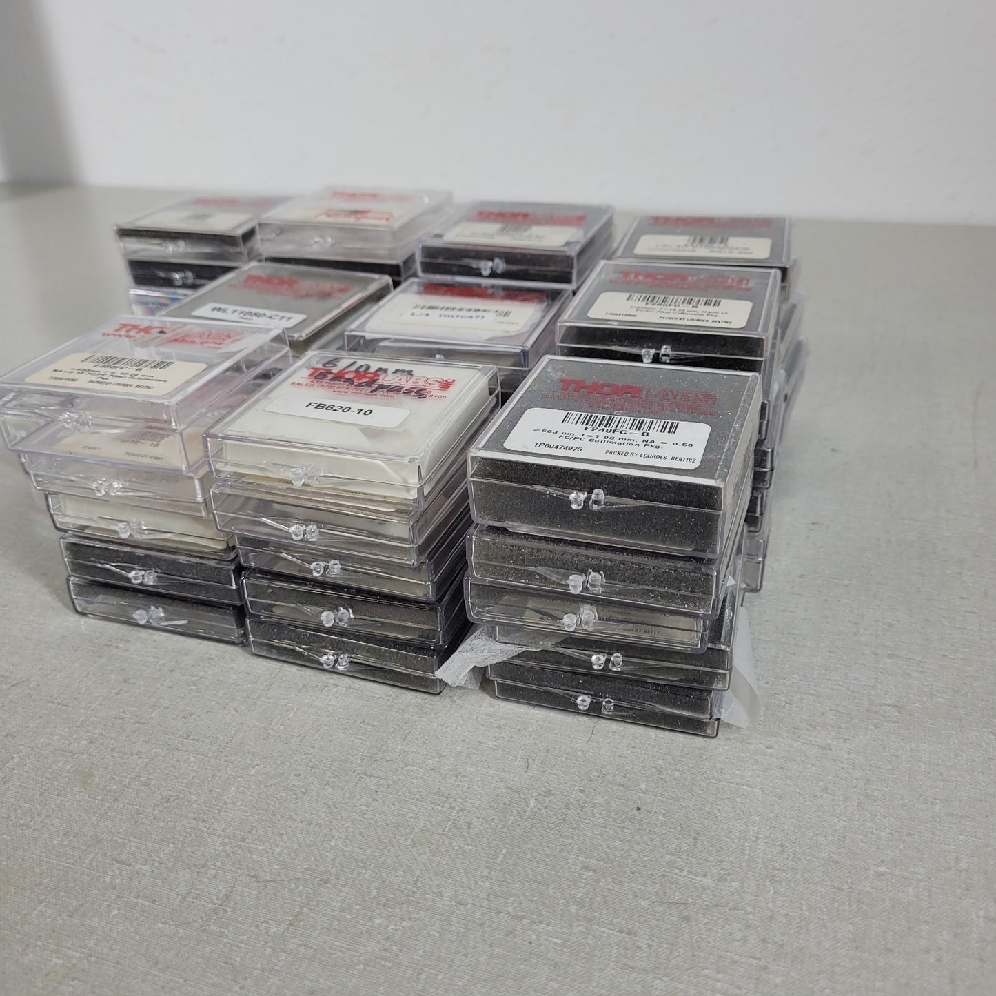 Lot of 52 THORLABS Optics Box Lot Set 1" BX01 BX03 - Box Only