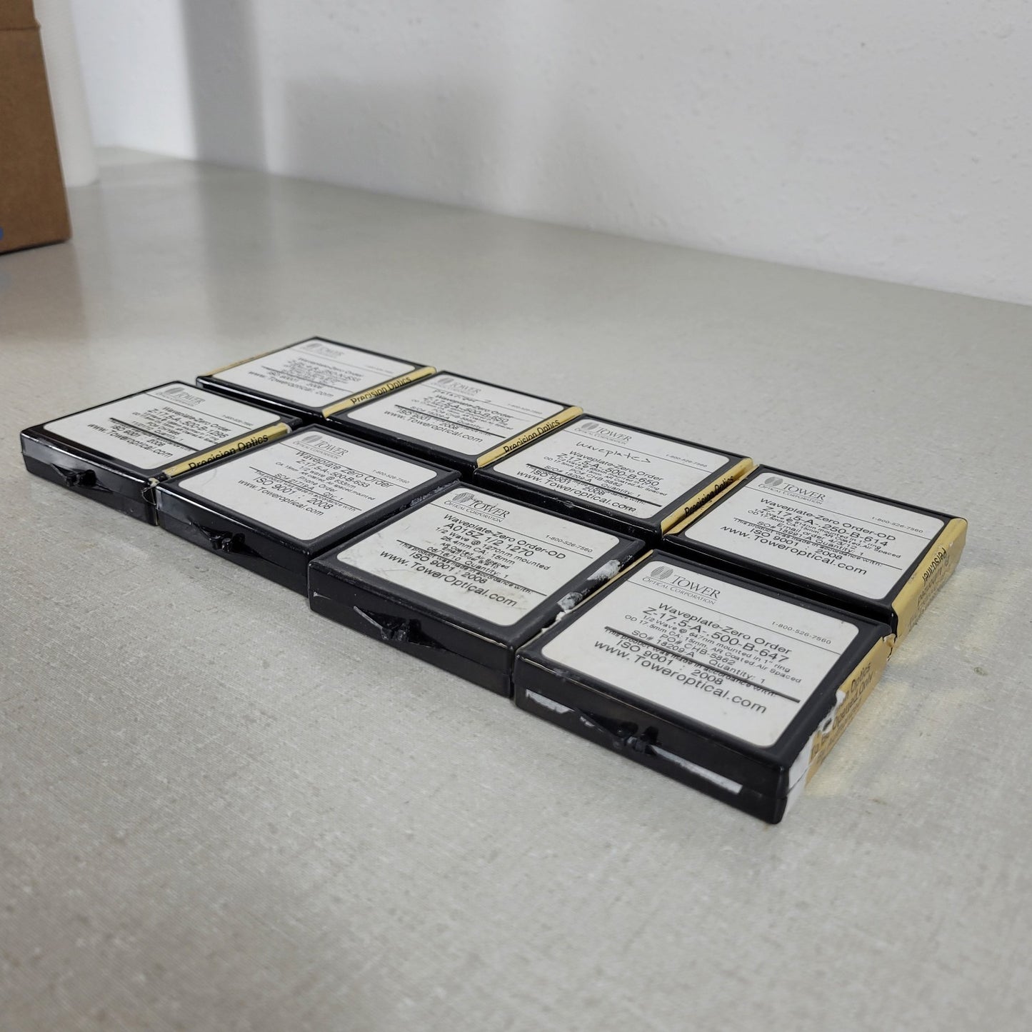 Tower Optical Corporation TOC Optical Storage Boxes Lot - Boxes Only