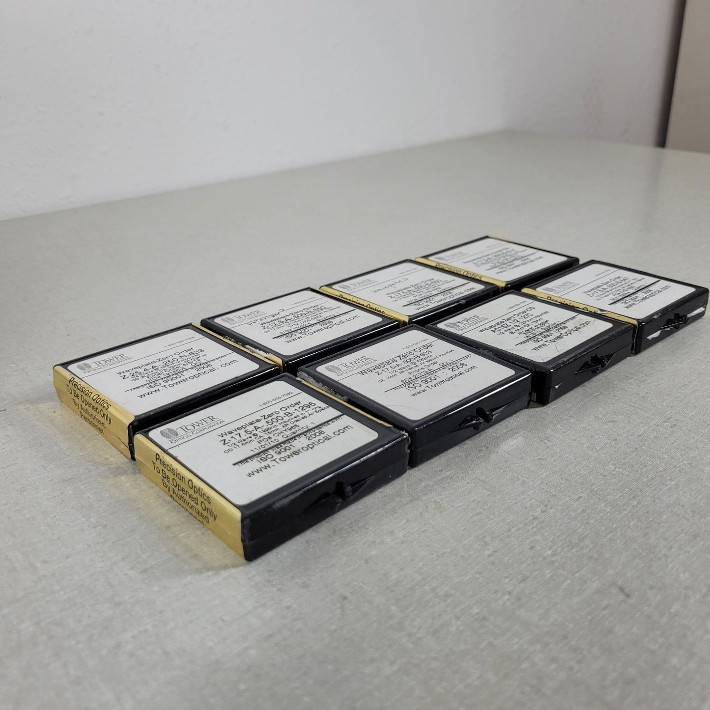 Tower Optical Corporation TOC Optical Storage Boxes Lot - Boxes Only