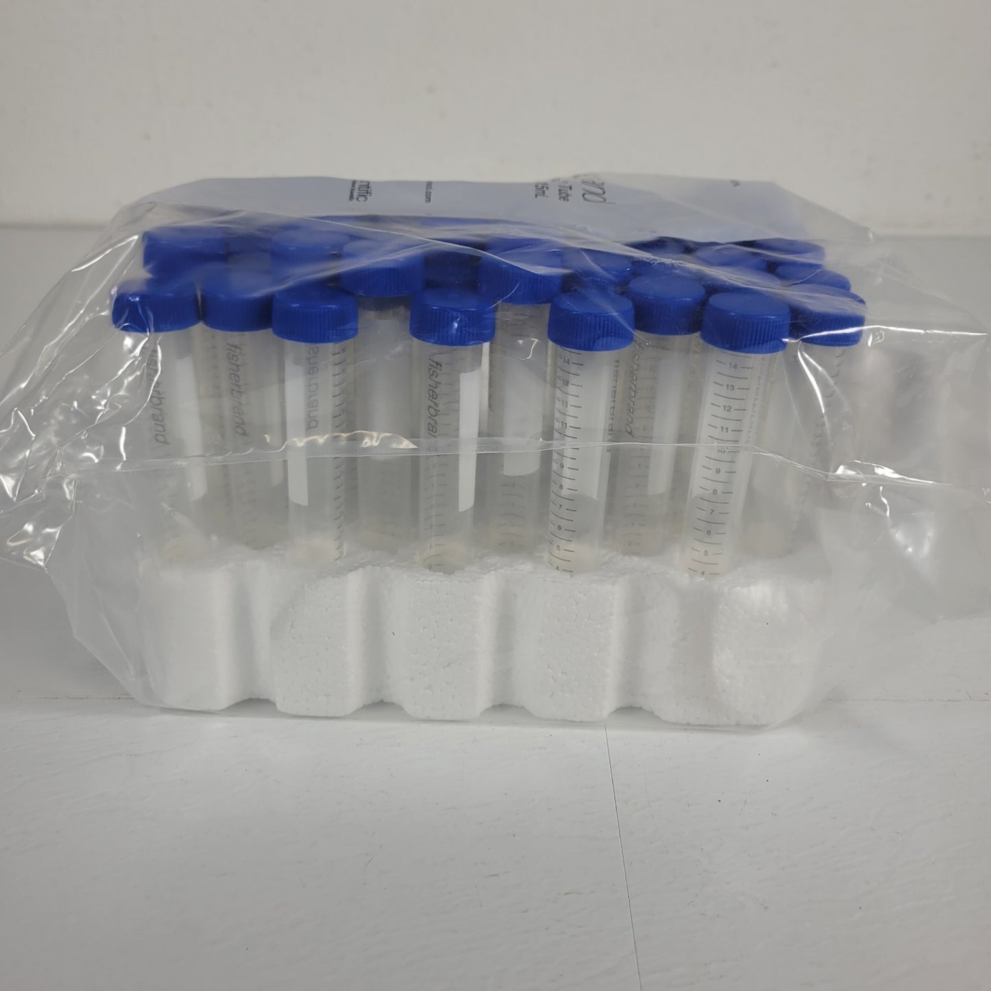 50-Pack Fisher Brand 15mL Disposable Centrifuge Tube 05-539-12 Polypropylene