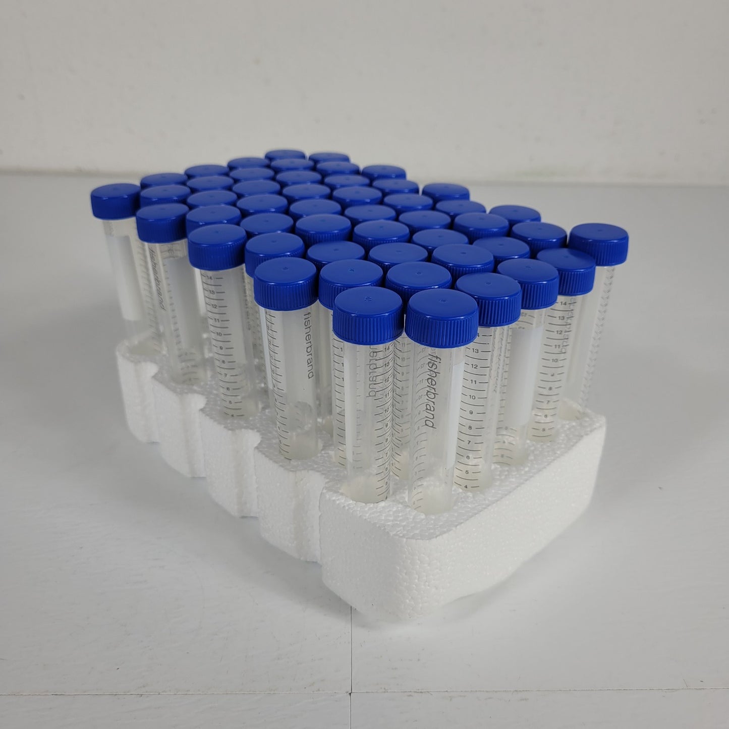 50-Pack Fisher Brand 15mL Disposable Centrifuge Tube 05-539-12 Polypropylene