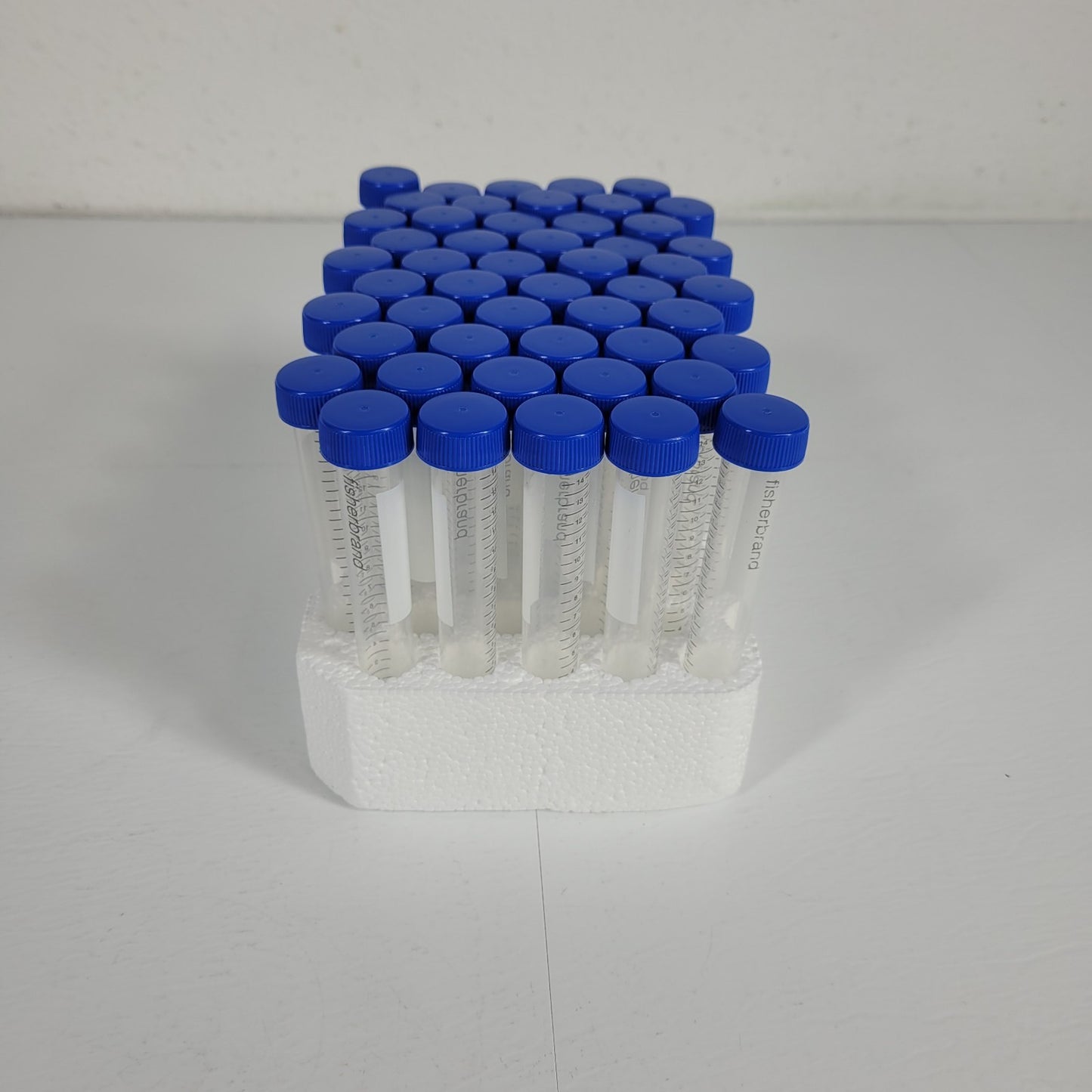 50-Pack Fisher Brand 15mL Disposable Centrifuge Tube 05-539-12 Polypropylene