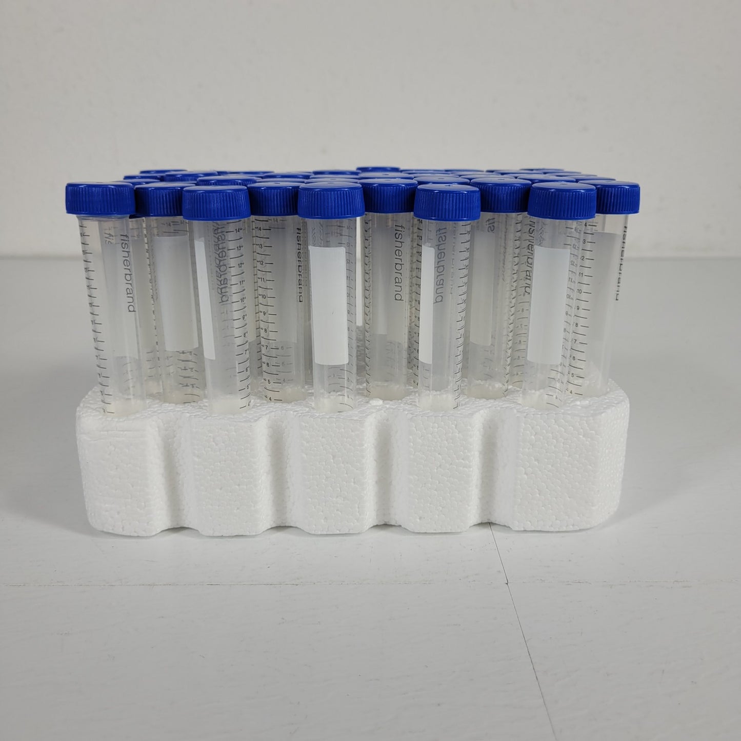 50-Pack Fisher Brand 15mL Disposable Centrifuge Tube 05-539-12 Polypropylene