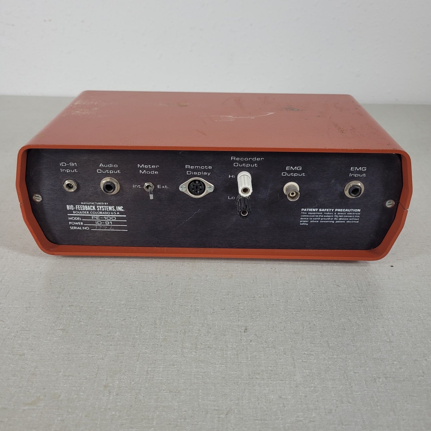 EMG Feedback System PE100 I Bio-Feedback Systems made in Boulder Colorado