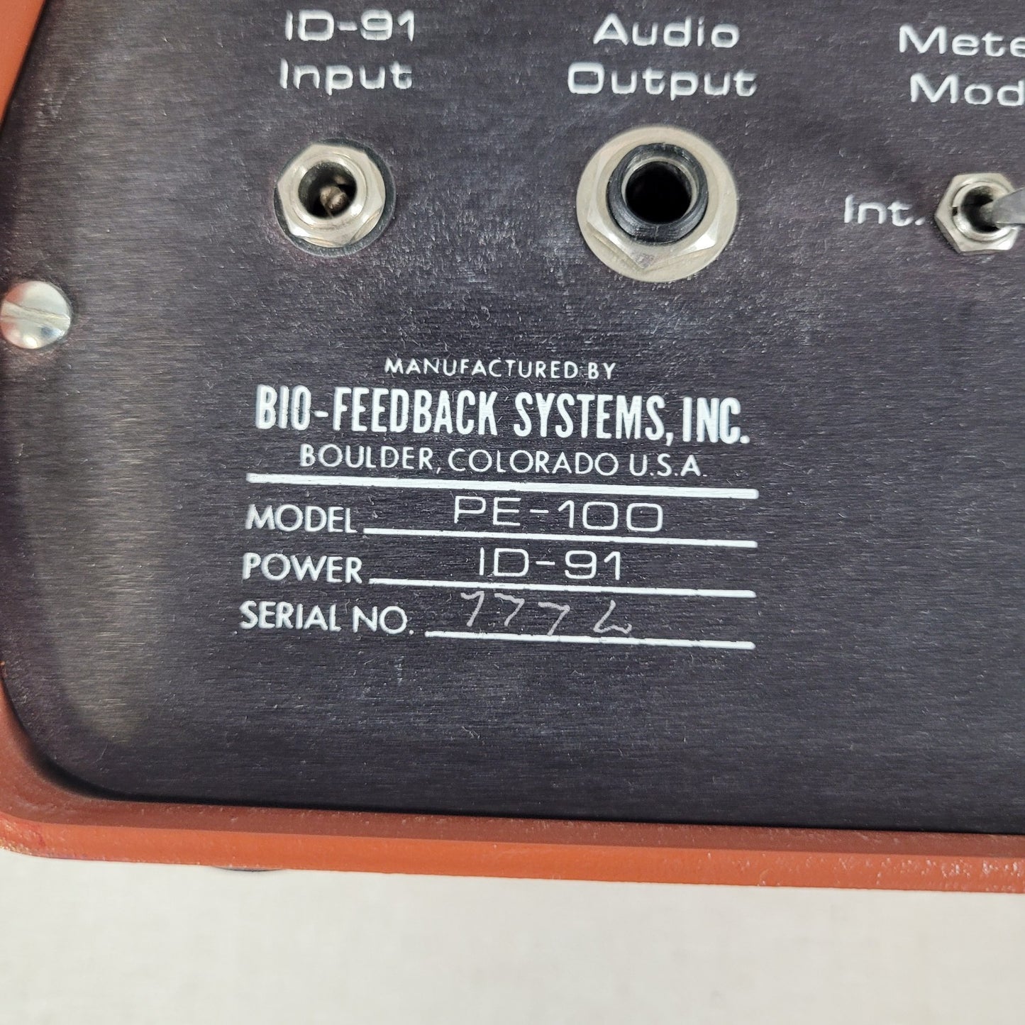EMG Feedback System PE100 I Bio-Feedback Systems made in Boulder Colorado