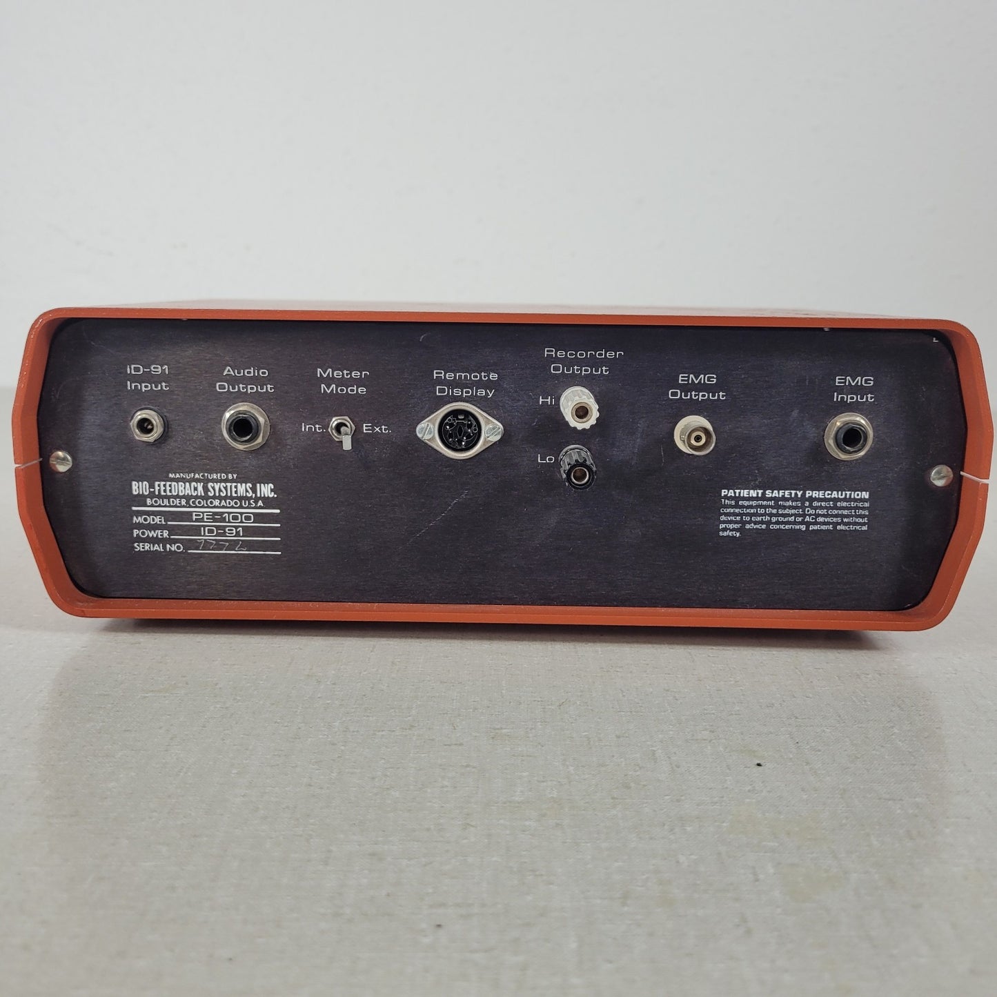 EMG Feedback System PE100 I Bio-Feedback Systems made in Boulder Colorado