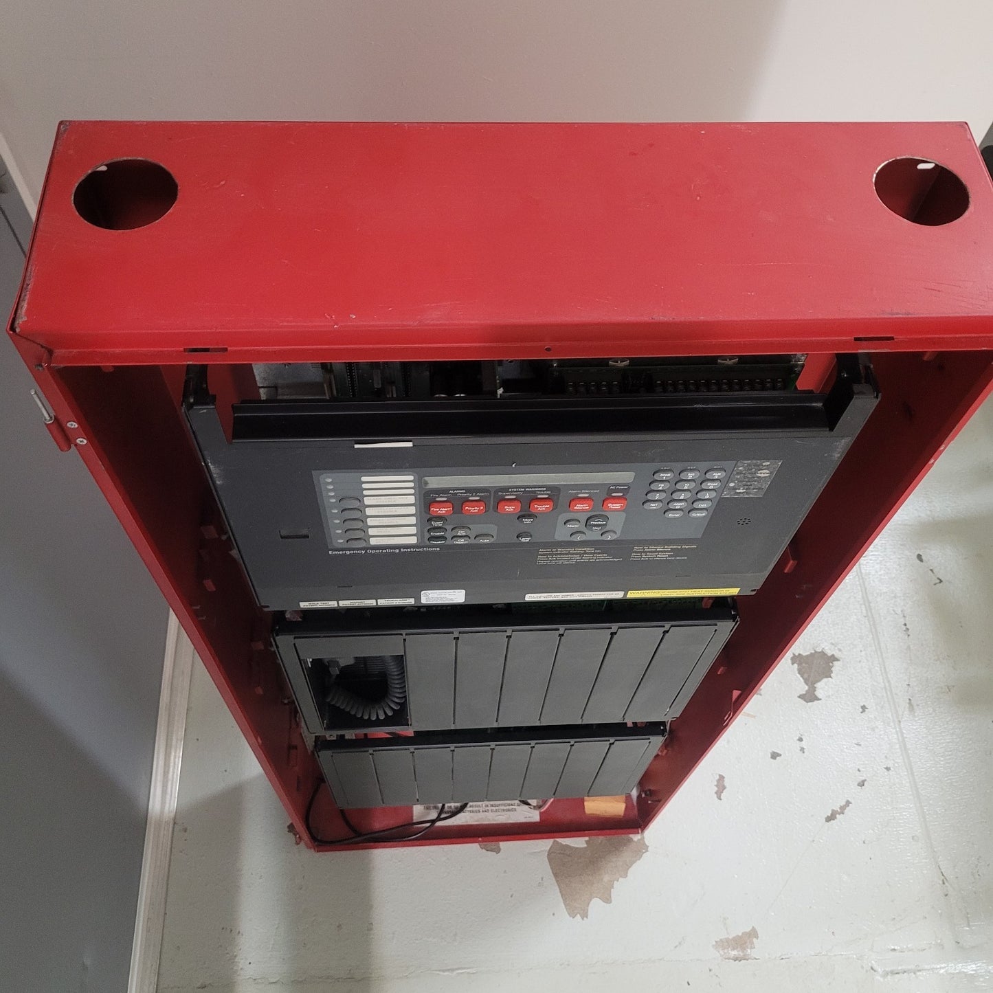 Simplex 4100 TrueAlarm Fire Alarm Control Panel Cabinet Assembly TESTED