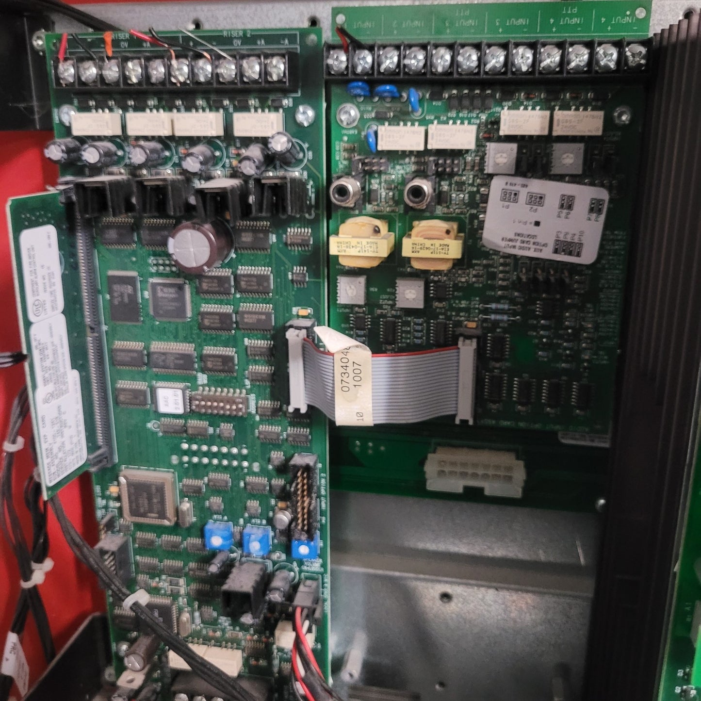 Simplex 4100 TrueAlarm Fire Alarm Control Panel Cabinet Assembly TESTED