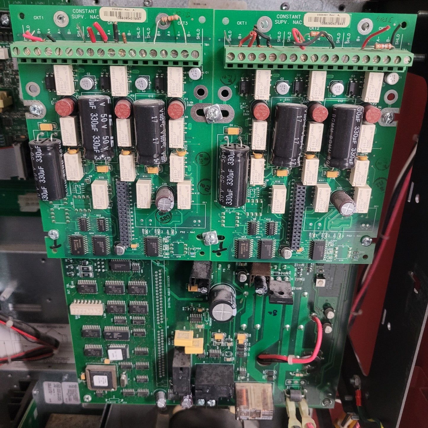 Simplex 4100 TrueAlarm Fire Alarm Control Panel Cabinet Assembly TESTED