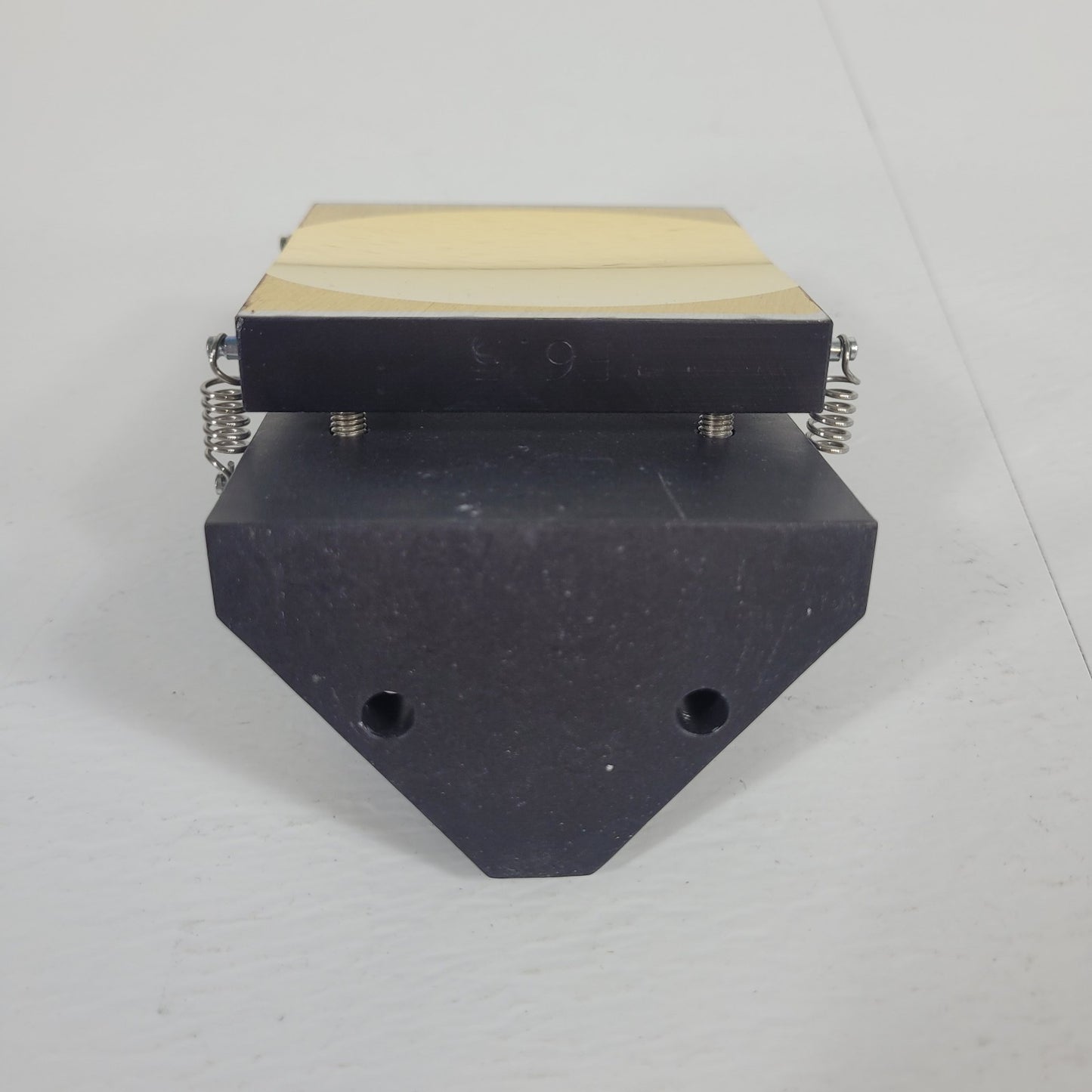 Bio-Rad FTS-40 Spectrometer Elliptical 3" by 3" Gold Mirror Mount Holes 1 3/4"