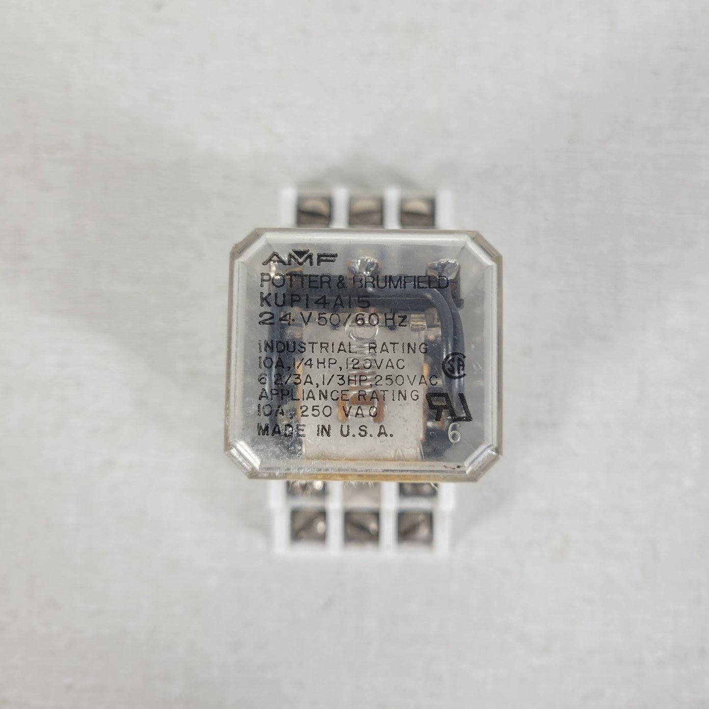 AMF Potter & Brumfield KUP14A15 24V 10A General Purpose Relay and Breakout Board