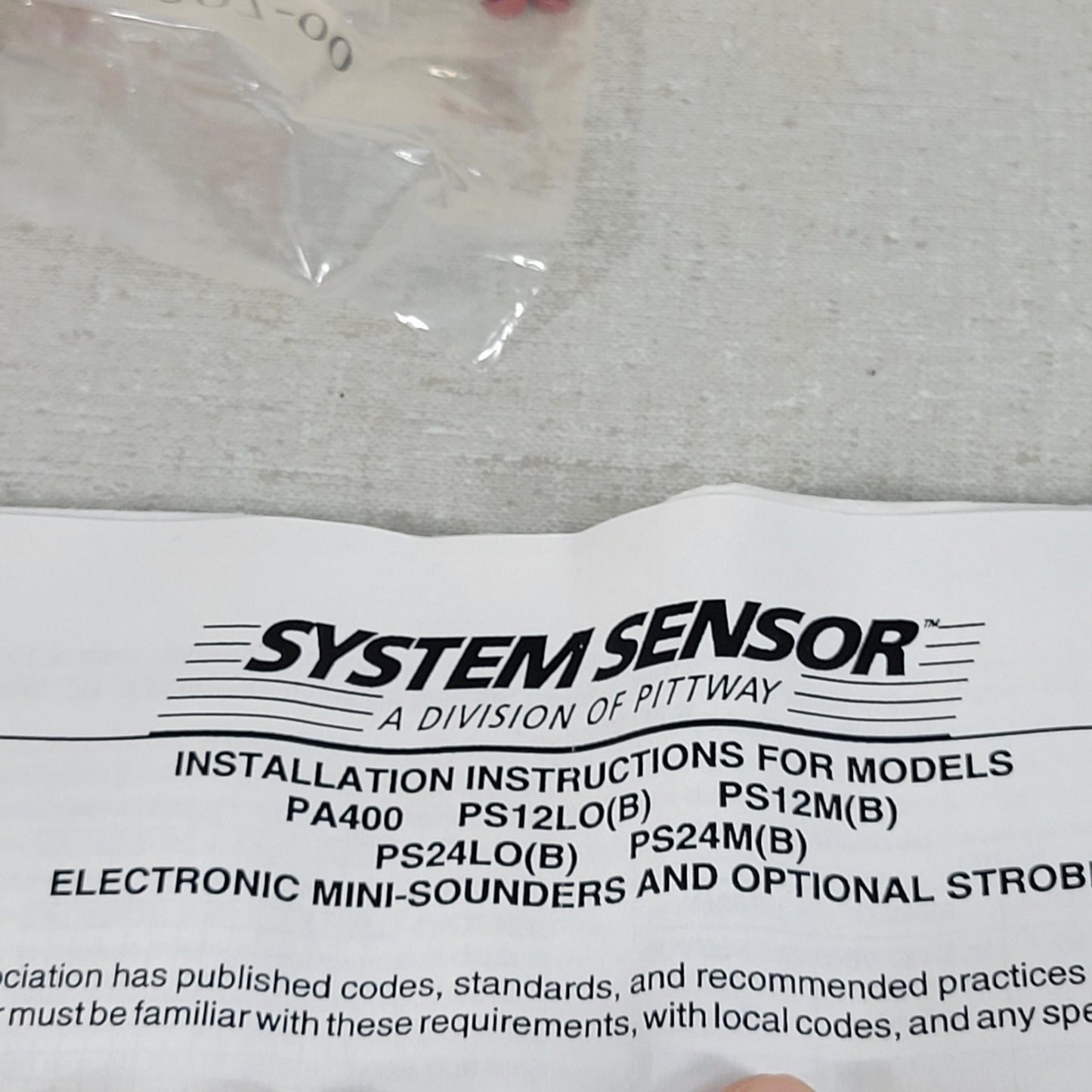 System Sensor PA400R Remote LED Annuciator 783883000700 Honeywell Red